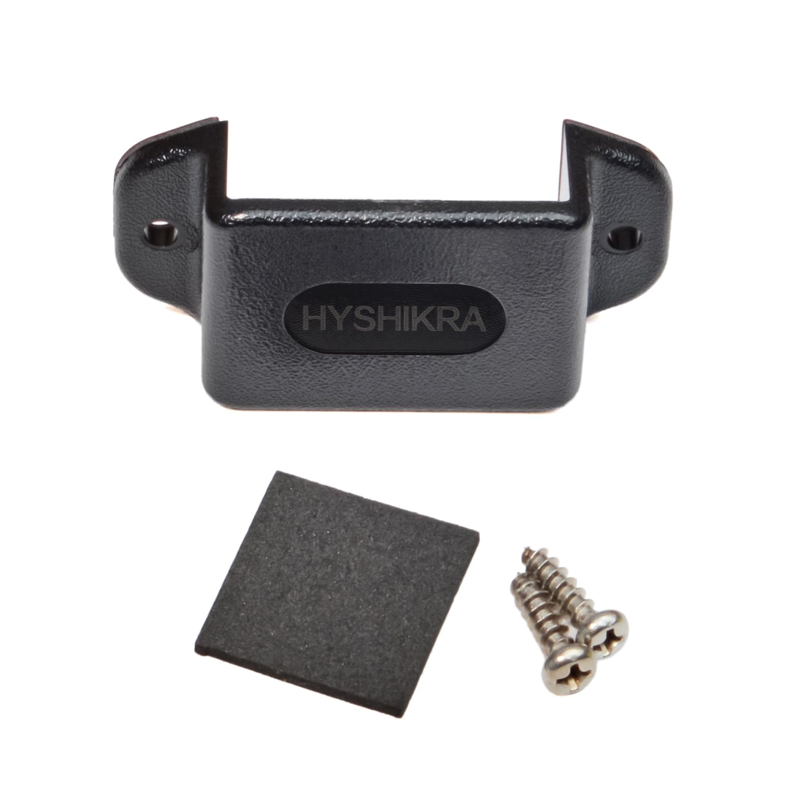 Hyshikra Universal Ham Radio Hanger Holder Mount With Adhesive Back, Pre Drill Holes With Self Tapping Screw For Baofeng Midland