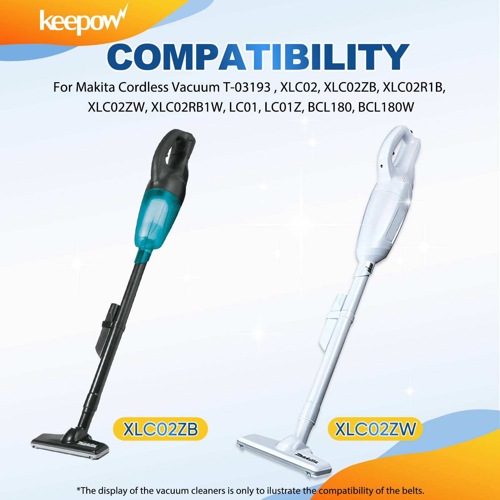 Keepow Vacuum Filters Compatible With Makita T 03193 Replacement Vacuum Filter Cloth For Xlc02 Lc01 Bcl180 443060 3 Vacuums, 10