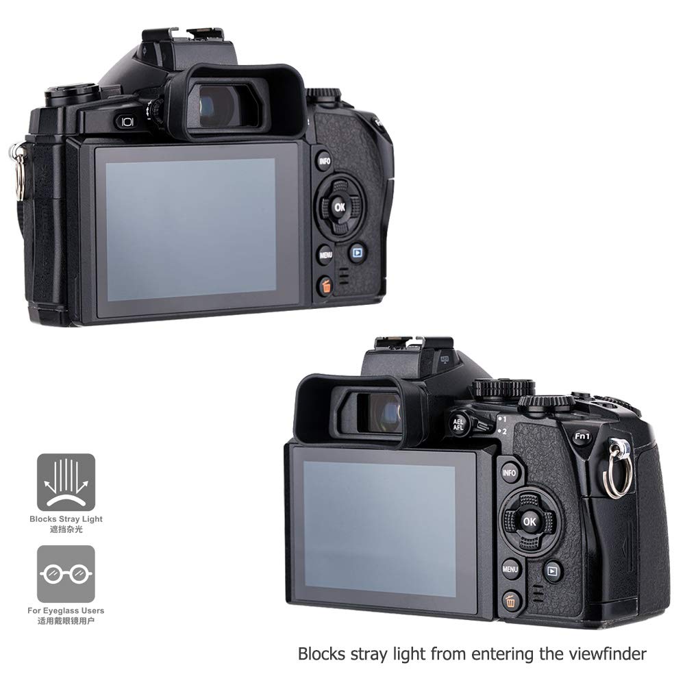 Soft Silicon Camera Viewfinder Eyecup Eyepiece Eyeshade For Olympus Om-D E-M1 Mark Iii & E-M1 Mark Ii & E-M1 Mirrorless Camera,