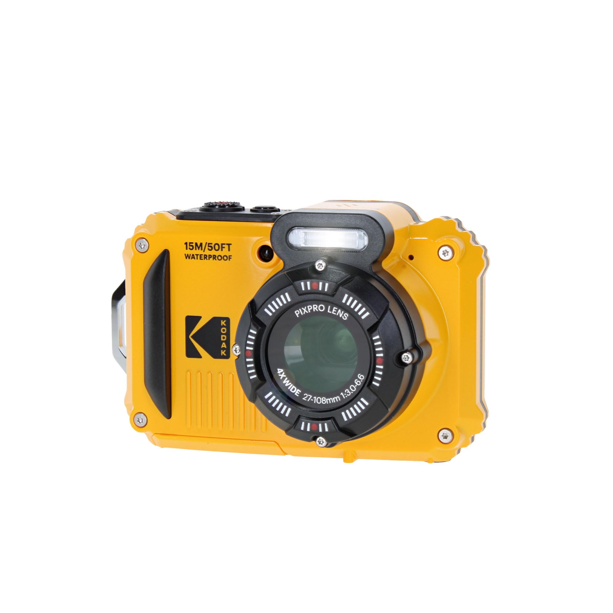 Kodak Pixpro Wpz2 Rugged Waterproof Shockproof Dustproof Wifi Digital Vlogging Camera 16Mp (Yellow) Bundle With 32Gb Memory Card