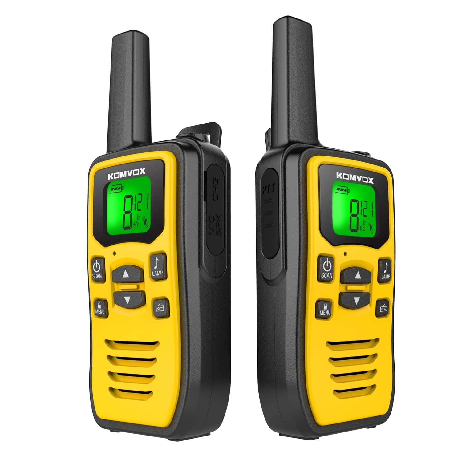 Profressional Walkie Talkies For Adults, Rechargeable Two Way Radios Long Range, 36 Channels 2 Way Emergency Radio With Noaa Wea