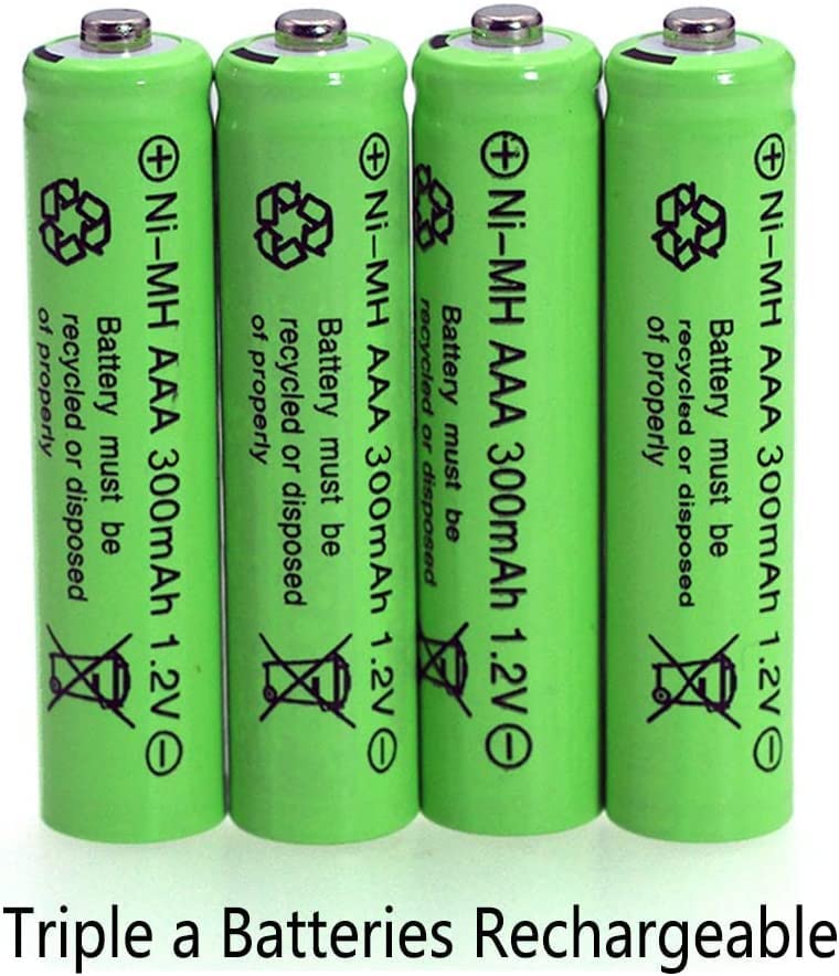 Fulin 12 Packs 1.2V Aaa 300Mah Ni-Mh Rechargeable Batteries For Solar Lights (Aaa Size)