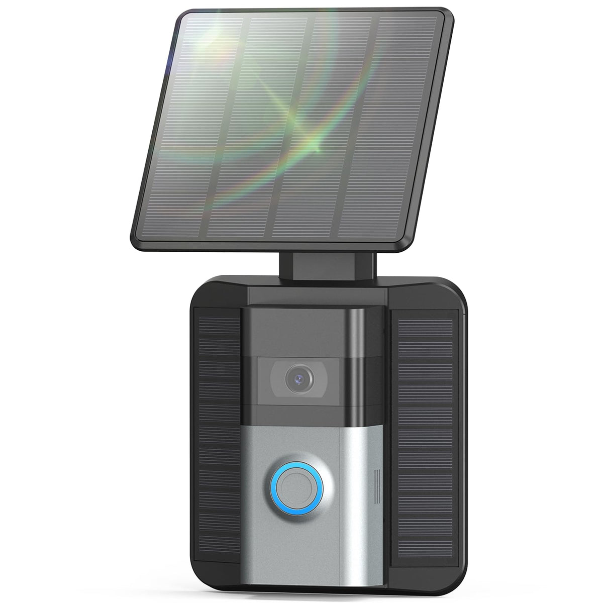 Qibox Solar Charger Compatible With Ring Video Doorbell (2Nd Generation - 2020 Release), 2.9W Waterproof Continuously Solar Pane
