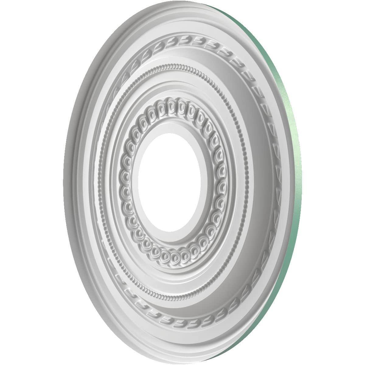 Ekena Millwork Cmp13Cofsm Cole Thermoformed Pvc Ceiling Medallion (Fits Canopies Up To 4 1/4), 13Od X 3 1/2Id X 3/4P, Universal