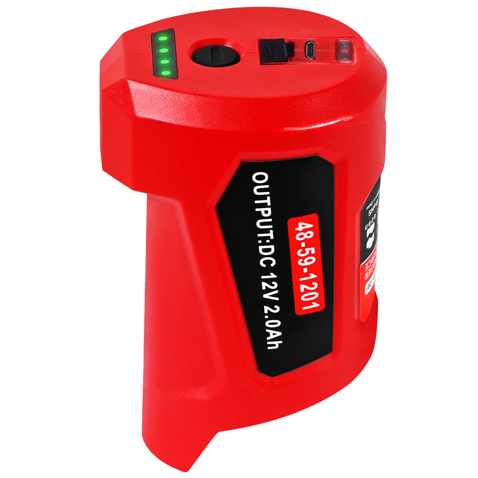 ?Multi Function? Calihutt 12V Usb Power Charger Adapter Replacement For Milwaukee M12 12V Battery Adapter Milwaukee Heated Jacke
