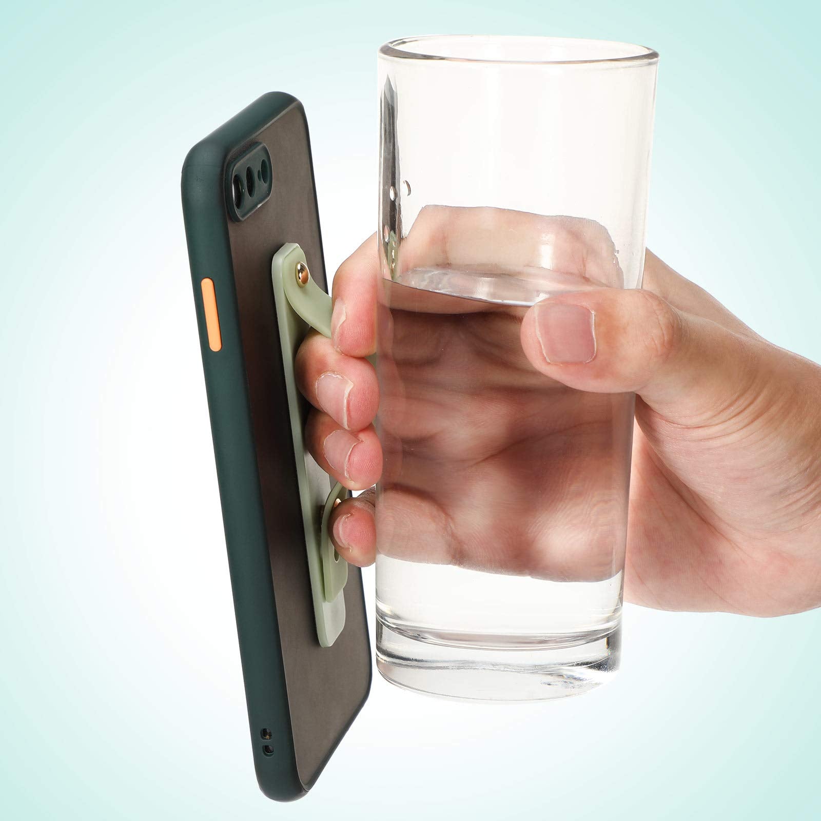 Weewooday 15 Pieces Phone Grip Strap Telescopic Finger Loop Finger Strap Holder Silicone Stretch Grip Stand For Most Mobile Phon