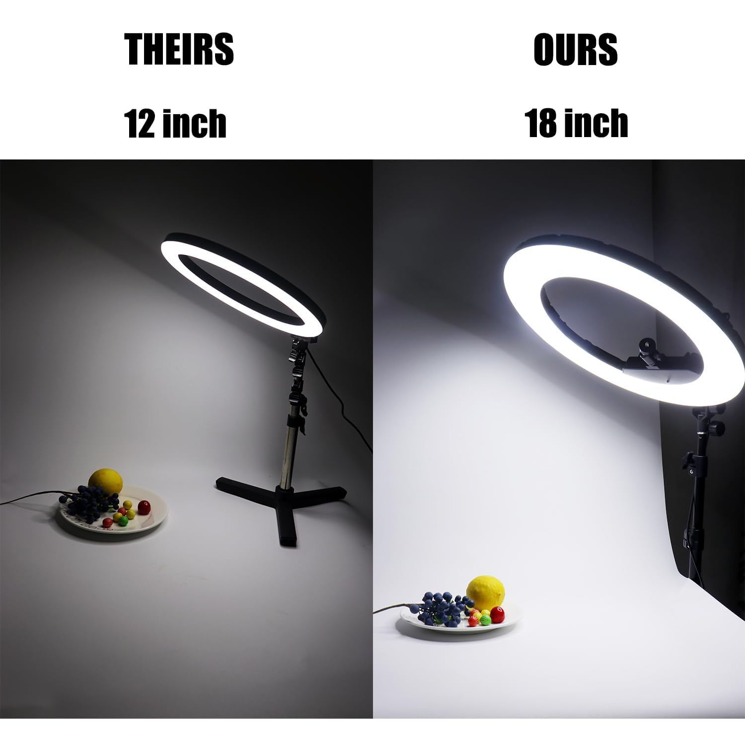 Jj Jianjin Ring Light Kit:18''/45Cm Outer 55W6700K Dimmable Led Light, Tripod Stand, Remote Controller,Box For Camera,Smartphone