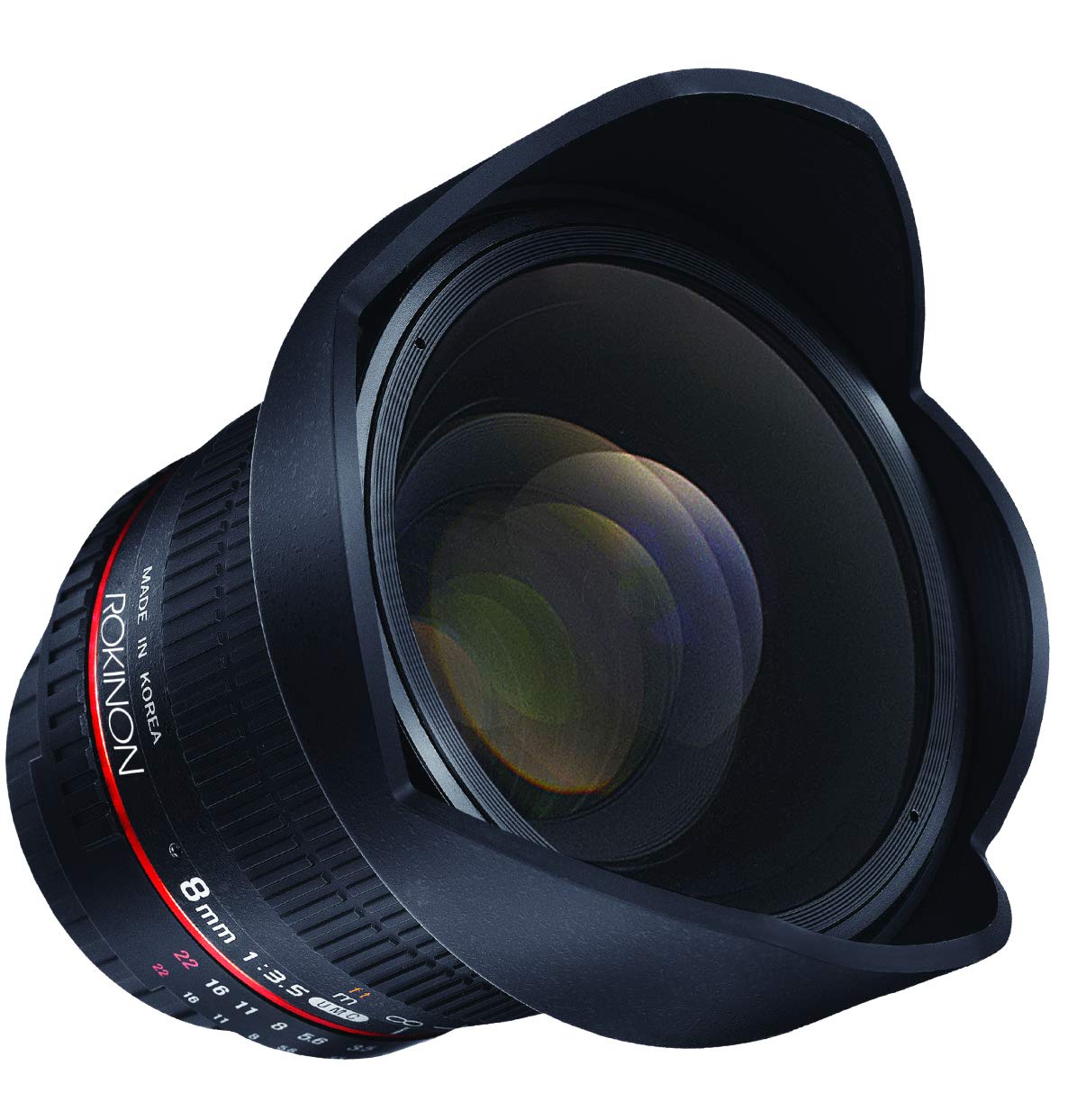Rokinon Hd Hd8M-P 8Mm F/3.5 Hd Fisheye Lens With Removable Hood For Pentax