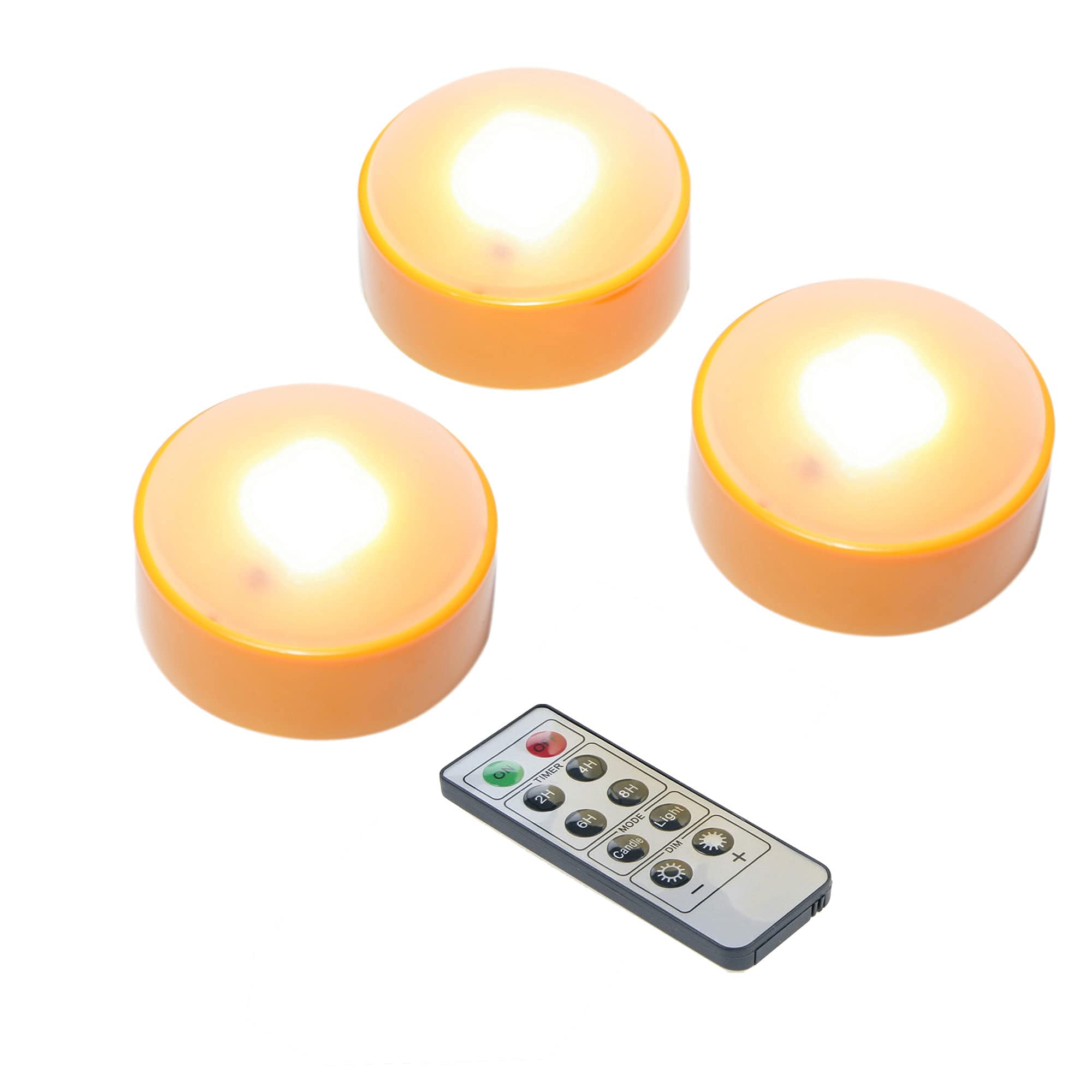 Battery Operated Led Pumpkin Lights With Remote And Timer Bright Realistic Flickering Decorative Plastic Flameless Electric Cand