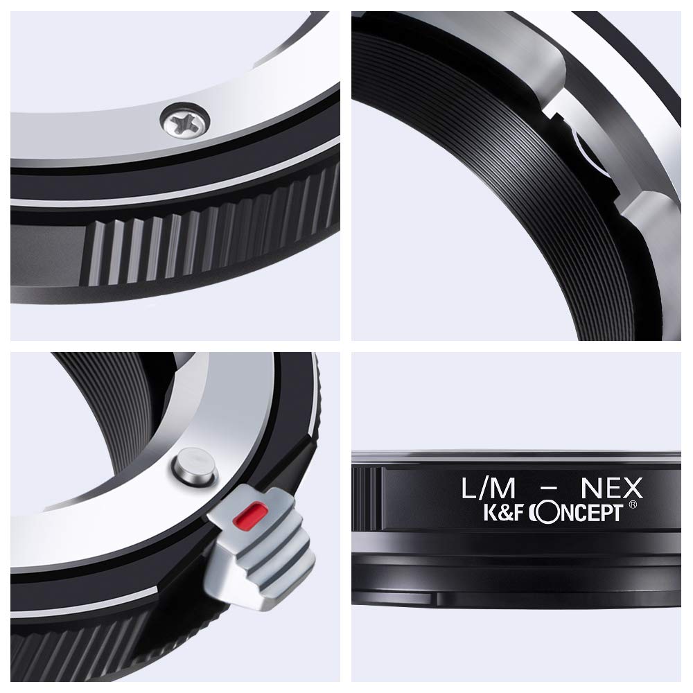 K&F Concept Lm To Nex Adapter Compatible With Leica M Lens To Sony Alpha Nex E Mount Camera Lens Mount Adapter