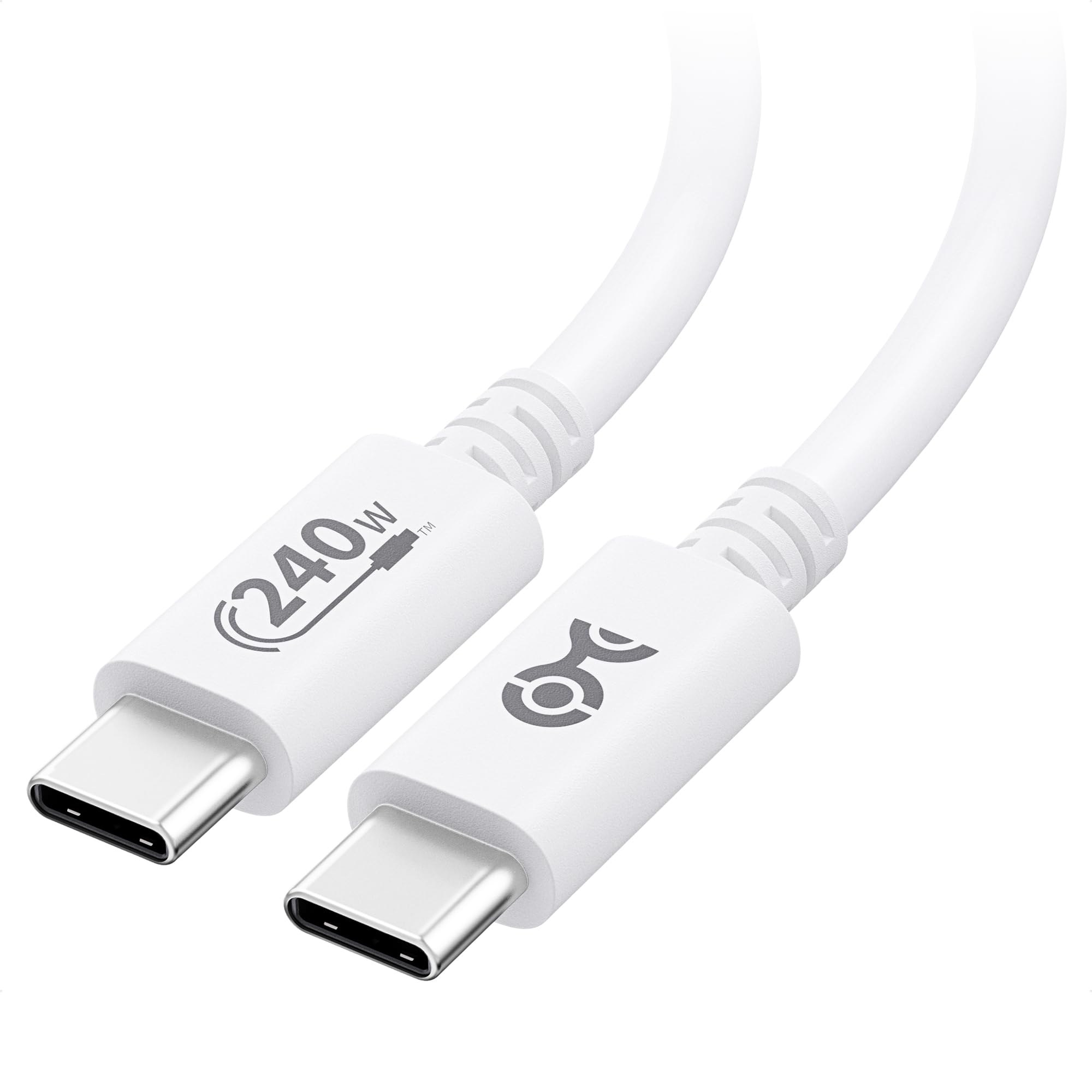 Cable Matters [USBIF Certified] 240W USB C Charging Cable, 6.6ft, White