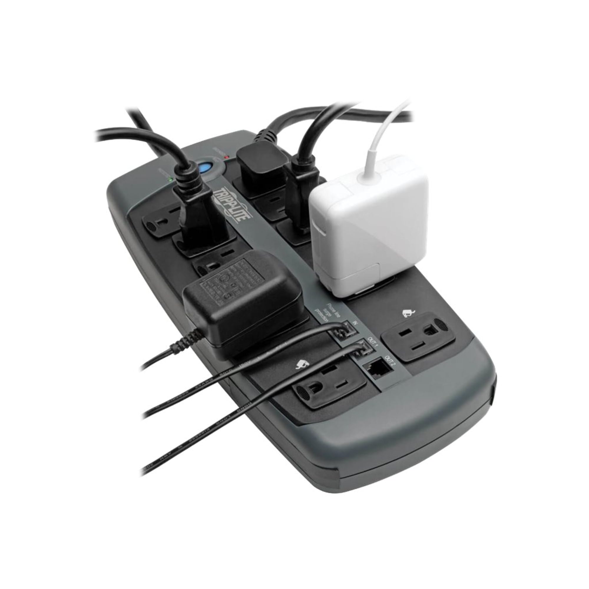 Tripp Lite Tlp1008Tel 10-Outlet Surge Protector With Telephone Protection (Without Coaxial Protection)