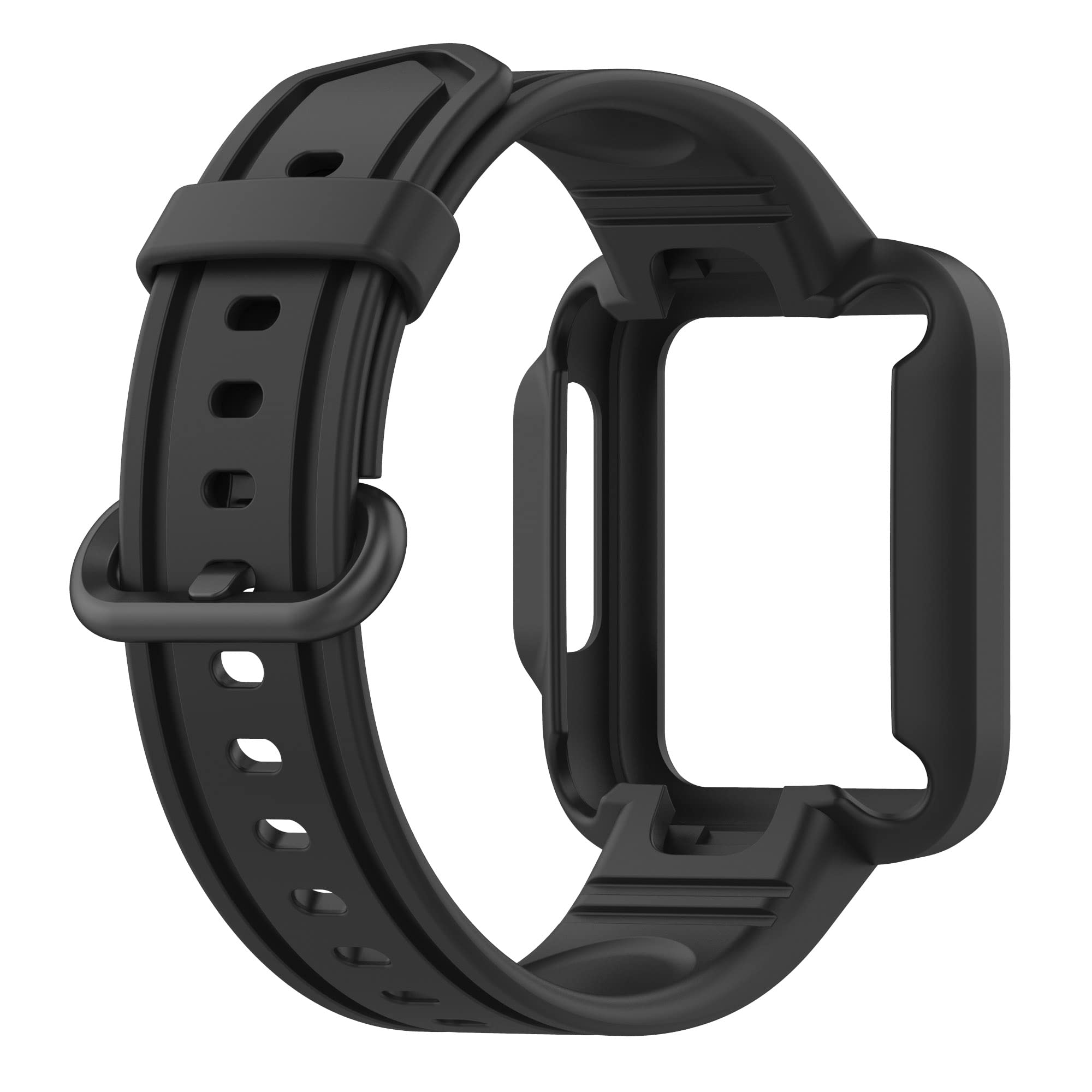 Ninehorse Replacement Strap For Redmi Watch 2 Lite Band With Protective Case,Rugged Case Band For Xiaomi Mi Watch Lite/Mi Watch