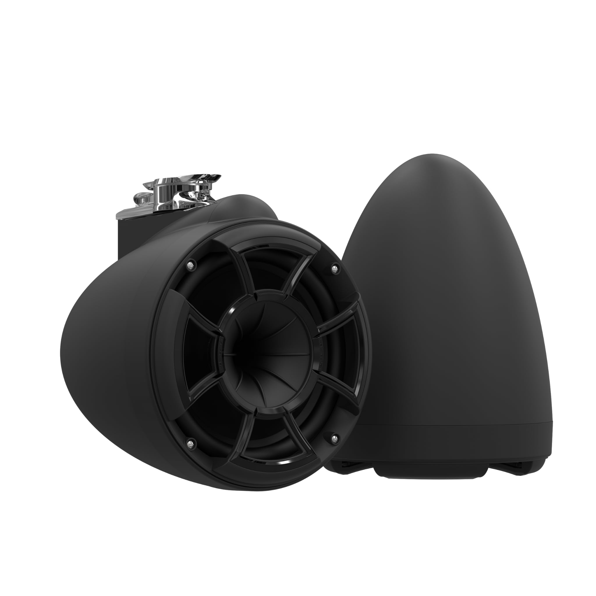 wet sounds REV8 Black Special Edition Revolution Series 8 Black Tower Speakers with Swivel Clamp Base Mount
