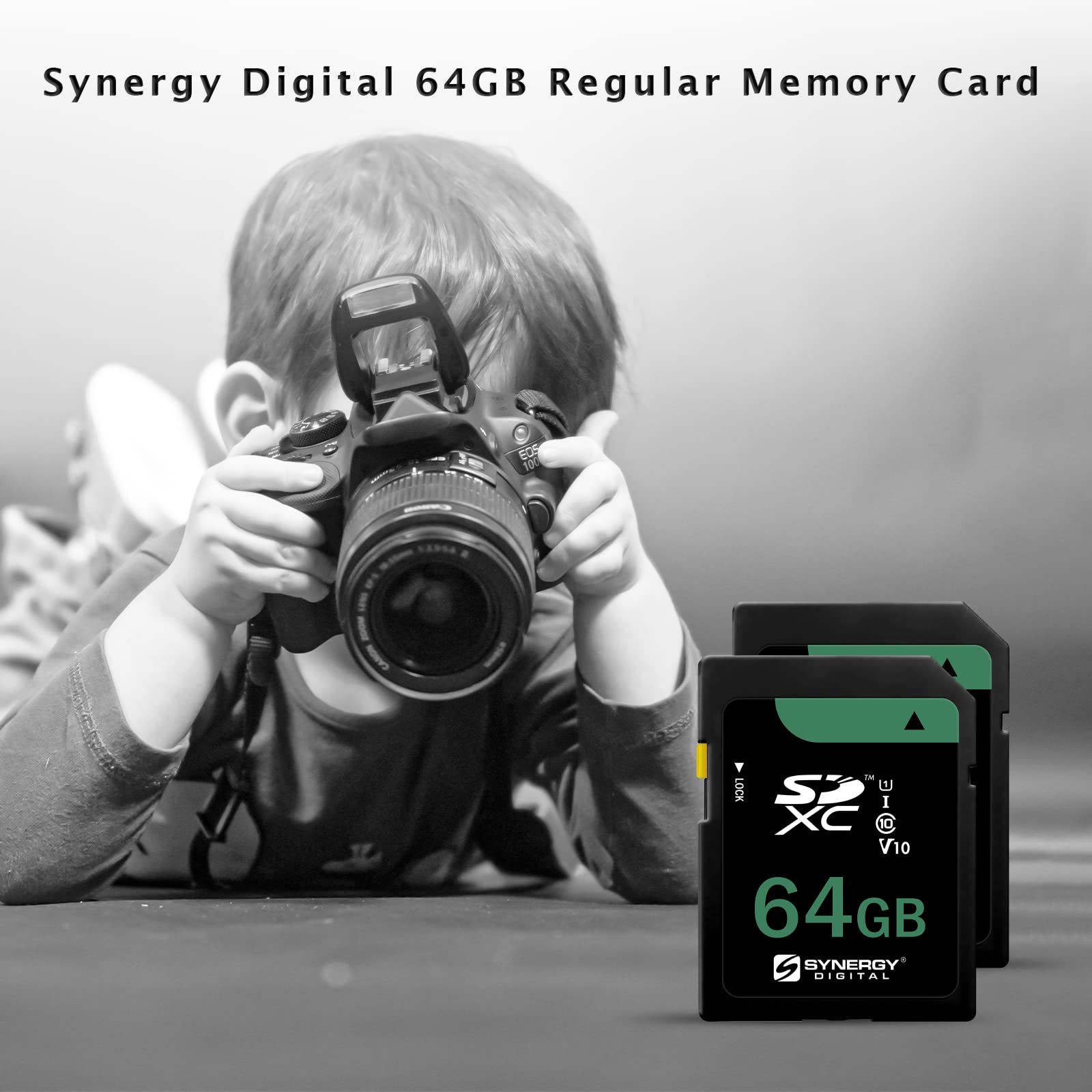 Synergy Digital 64Gb, Sdxc Camera Memory Card, Compatible With Kodak Pixpro Fz45 Digital Camera - Class 10, U1, Uhs-I, 100Mb/S,