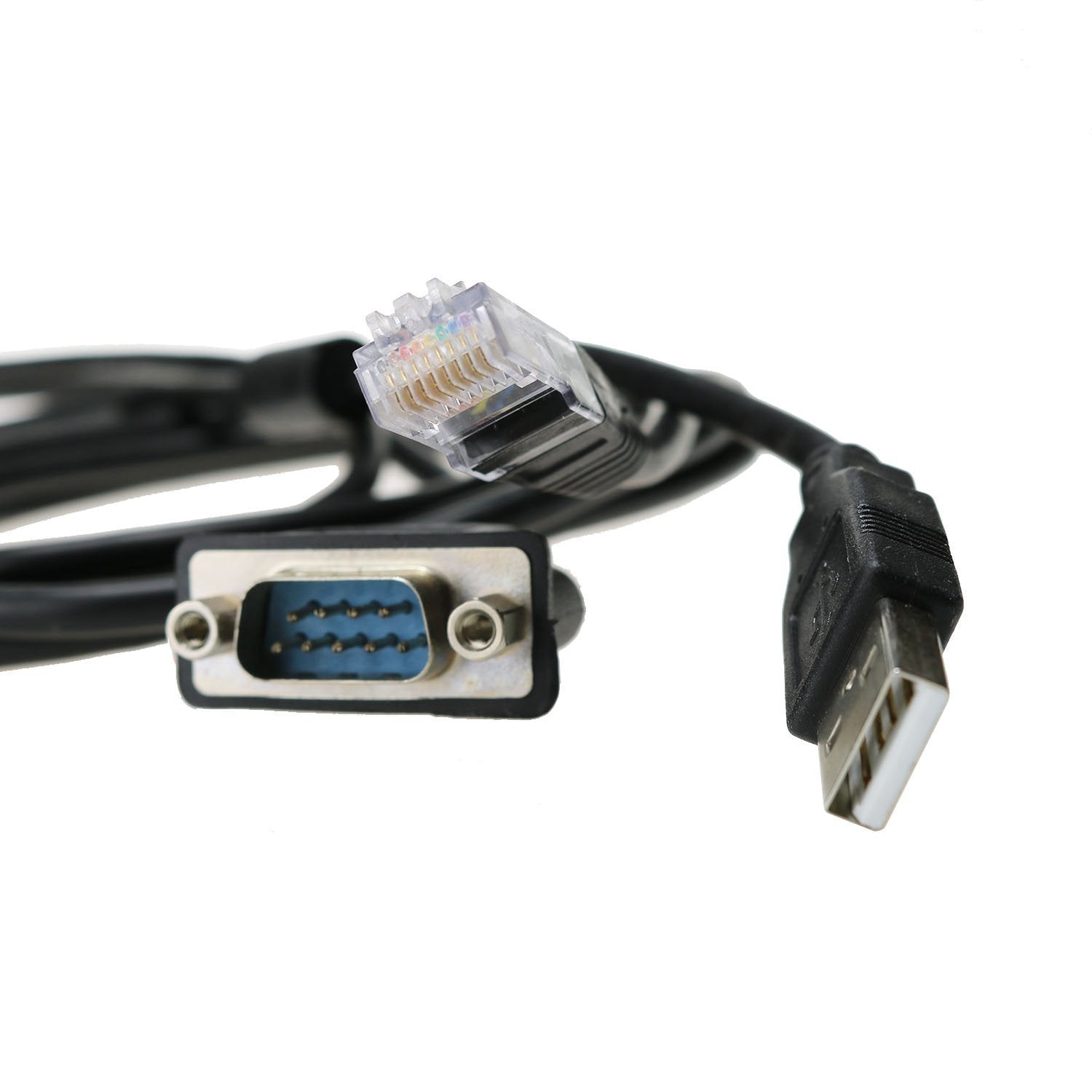 Sysly 1747-UIC USB to DH485 RS485 RS232 Interface Converter Cable for Allen Bradley Black Metal