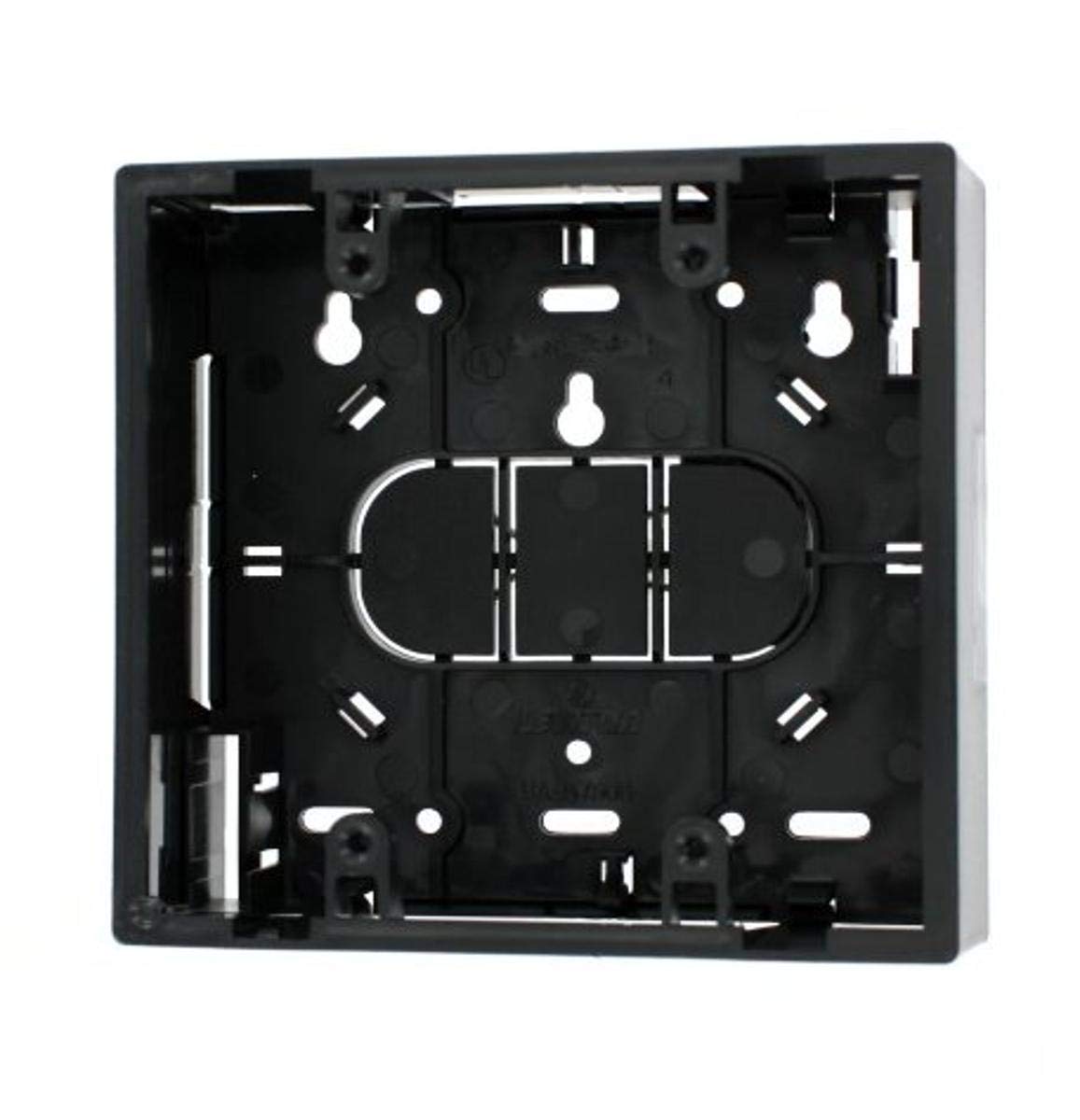 Leviton 42777 2Ea Surface Mount Backbox, Dual Gang, Black, 1.89''