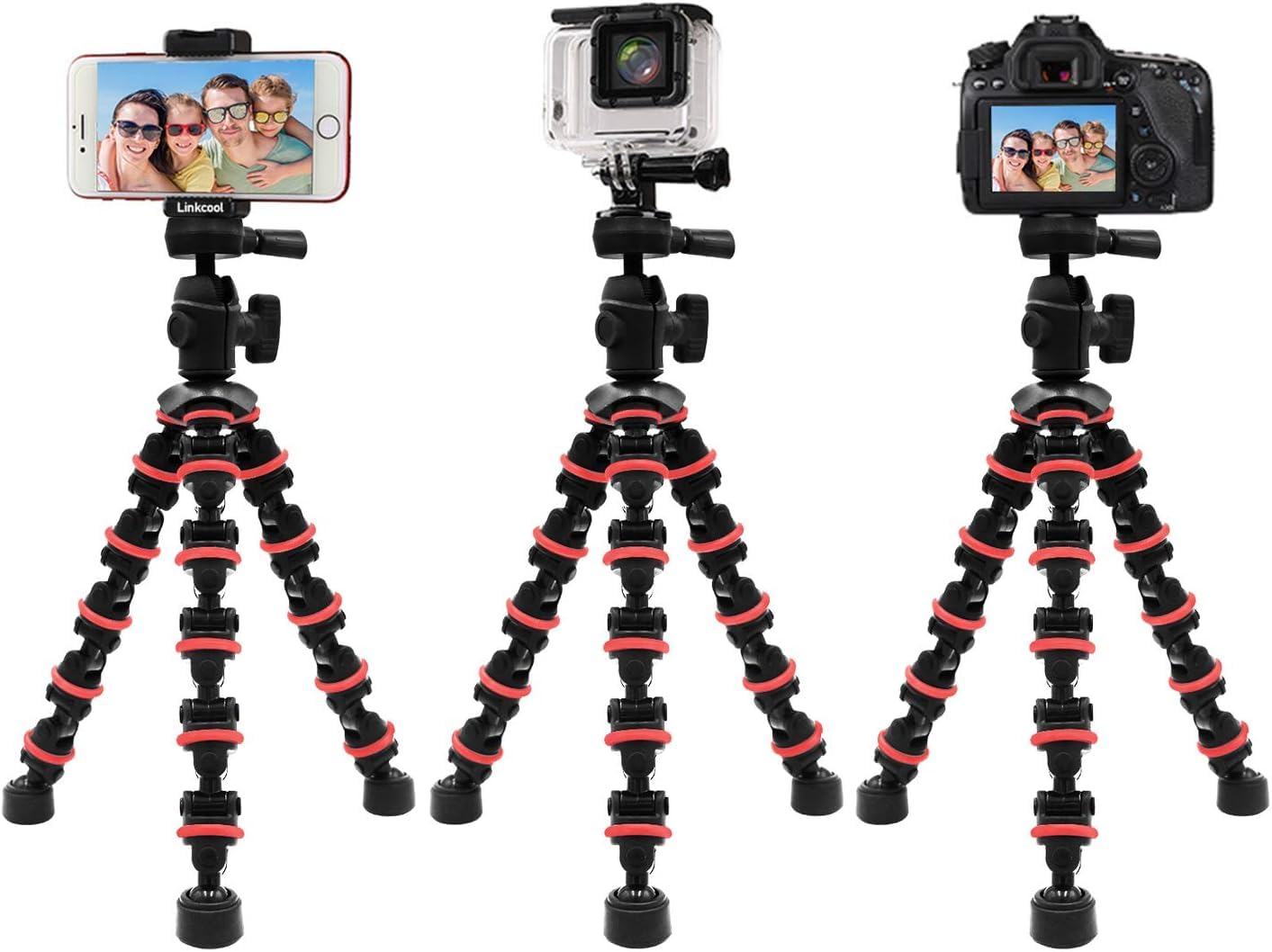 Phone Tripod, Linkcool Octopus Tripod With Wireless Remote Phone Holder Mount Use As Iphone Tripod, Cell Phone Tripod, Camera Tr
