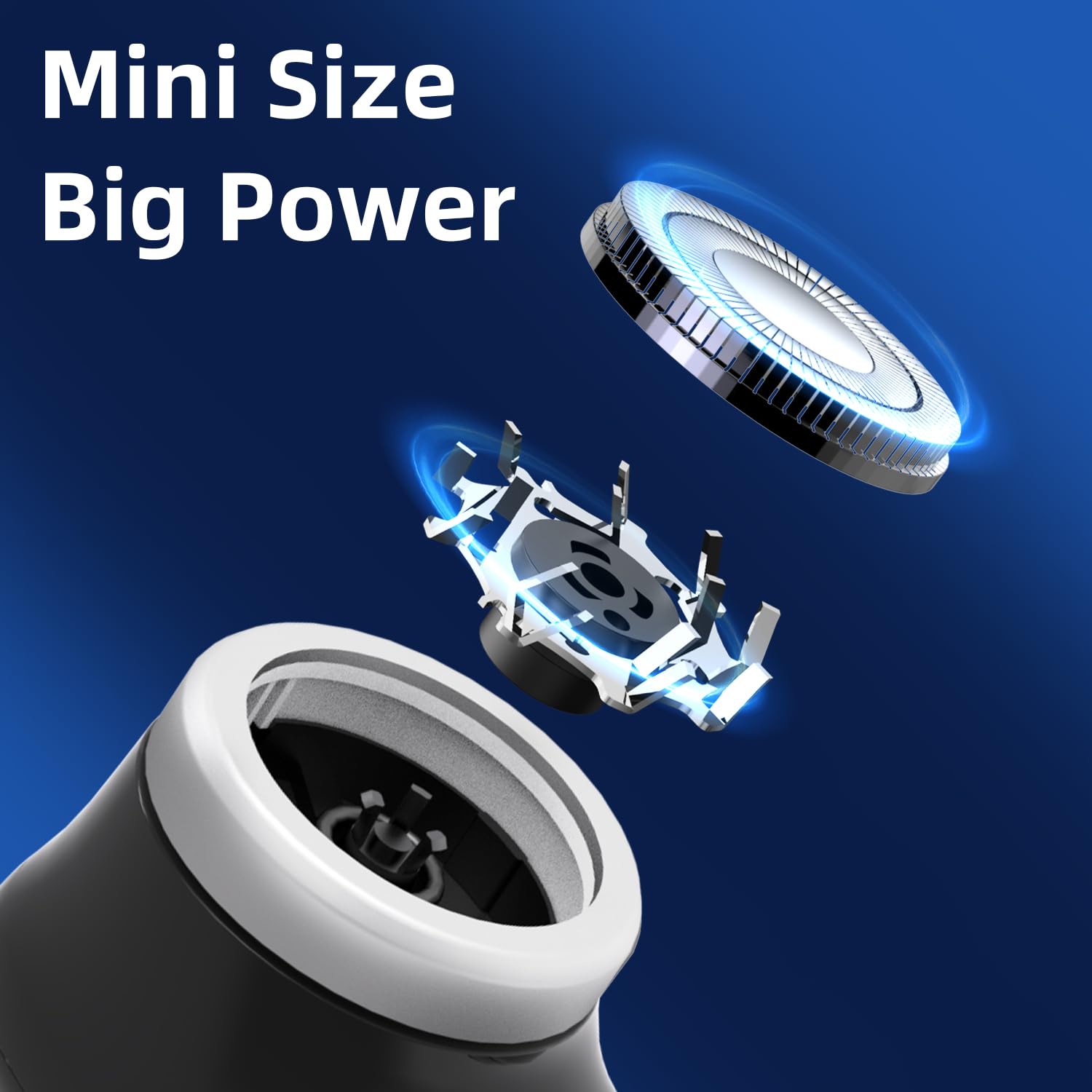 Mini Electric Shaver, Pocket Size Electric Shaver For Men Women, Rechargeable Easy One Button, Portable Powerful Waterproof Elec