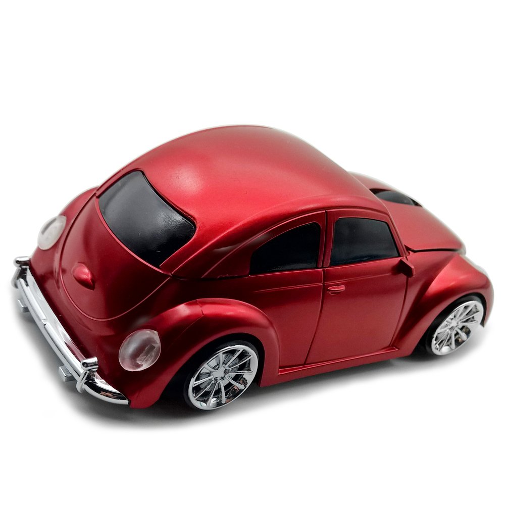 Wireless Mouse, Tdrtech Cool Sports Car Shaped Mouse 2.4Ghz Optical Gaming Mouse For Computer Pc Notebook Laptop Red