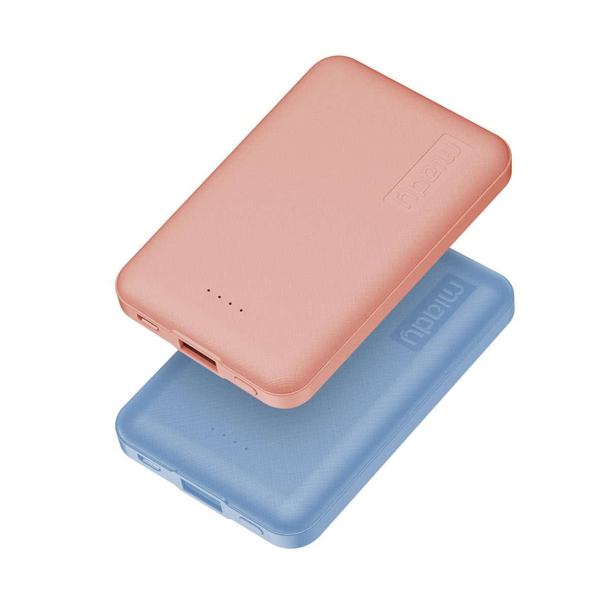 Miady 2 Pack 5000Mah Mini Portable Charger, Power Pack With 5V 2.4A Usb Output, Power Bank Phone Charger For Iphone Xr, 11, 12,