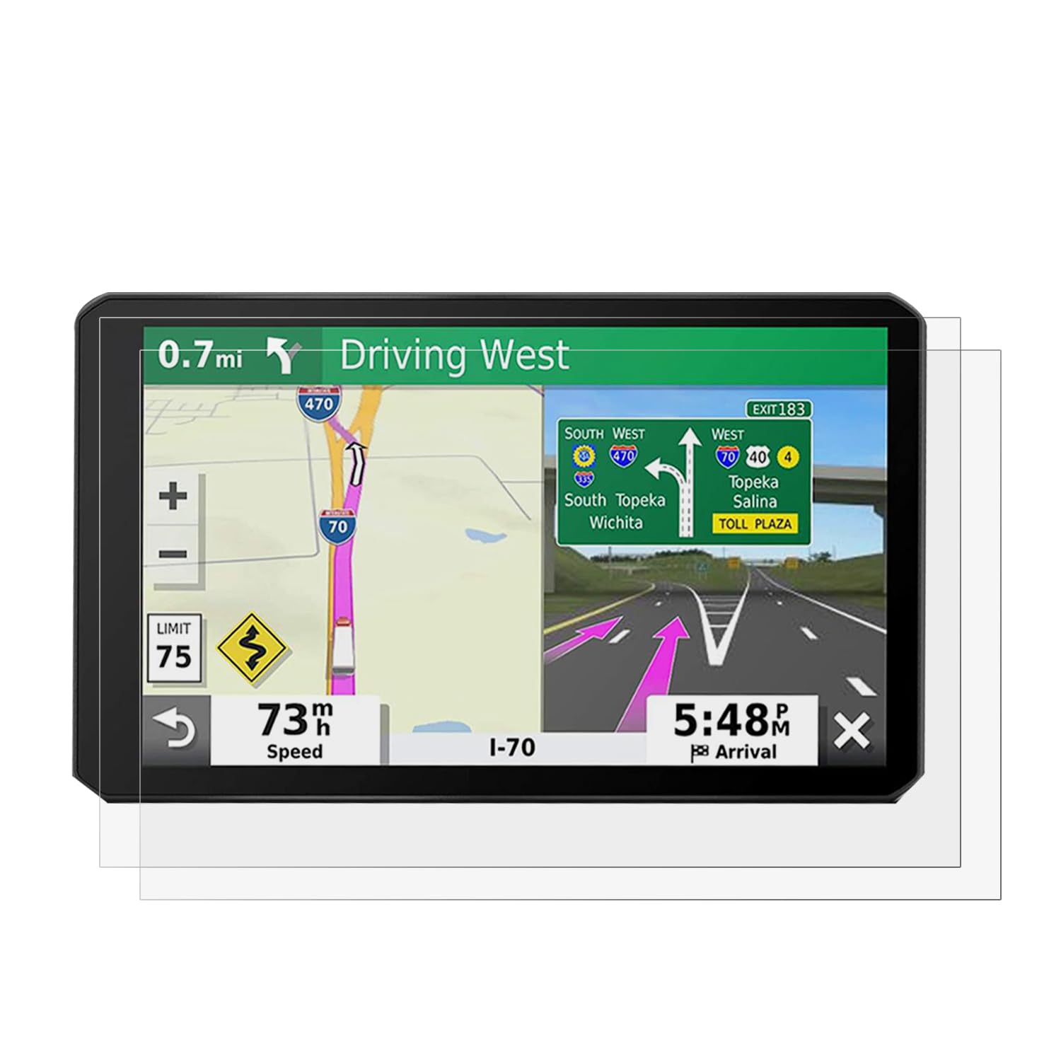 I Tensodo 2 Pack Universal Trimmable Matte Screen Protector For All Smart Navigation, Anti Glare Anti Finger Print, Sizes: 8.07