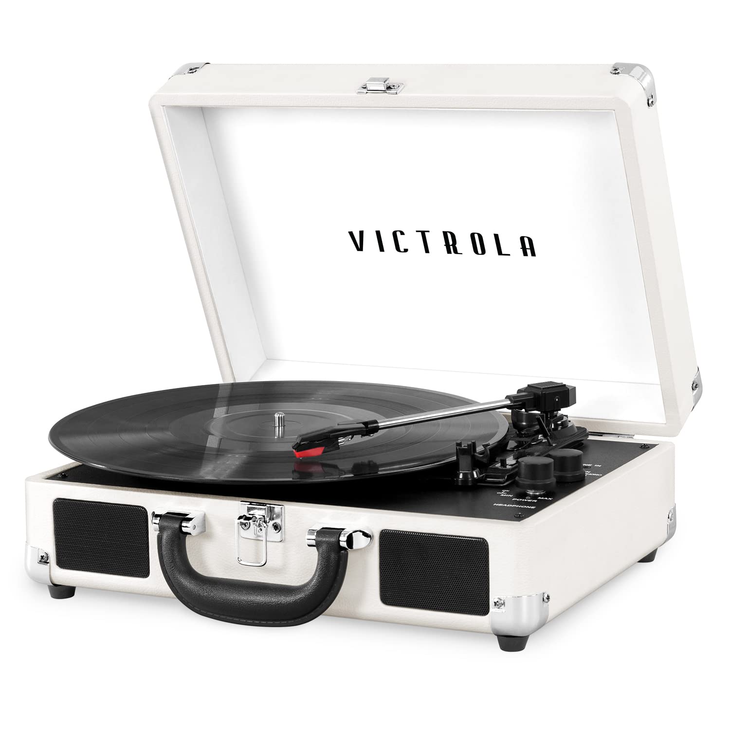 Victrola Vintage 3 Speed Bluetooth Portable Suitcase Record Player With Built In Speakers | Upgraded Turntable Audio Sound,Vsc 5