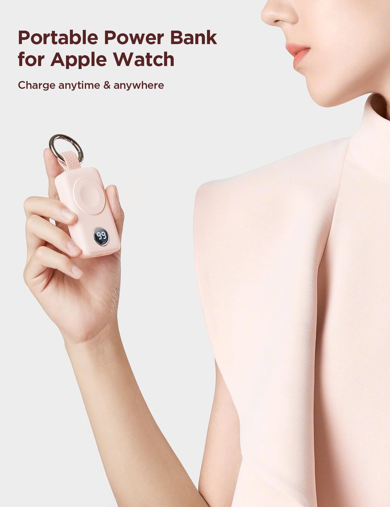 Joyroom Portable 2000Mah Wireless Charger Compatible For Apple Watch Series 10/9/8/7/6/5/4/3/2/Se/Uitra 2/Ultra, Compact Magneti