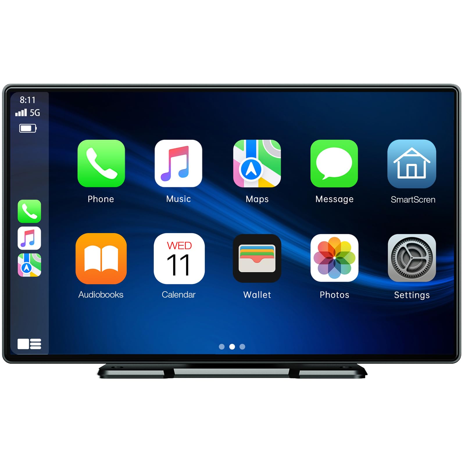 Lamtto 9 Inch Wireless Car Stereo With Apple Carplay & Android Auto,Portable Touch Screen Gps Navigation For Car,Car Audio Recei