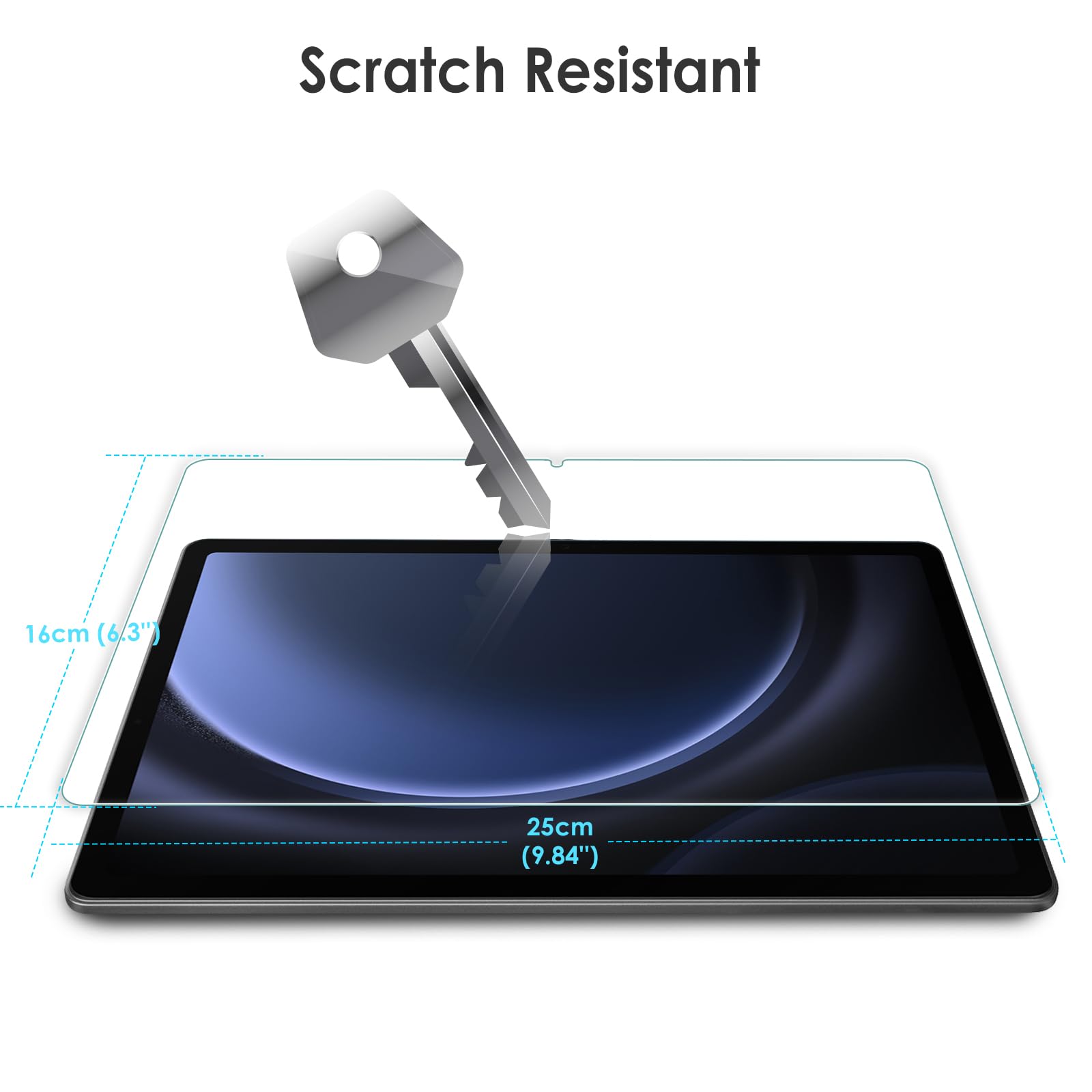 Wd&Cd 2 Pack Screen Protector Compatible With Samsung Galaxy Tab S9 Fe 10.9 Inch / S9 11 Inch, Tempered Glass Film Replacement F