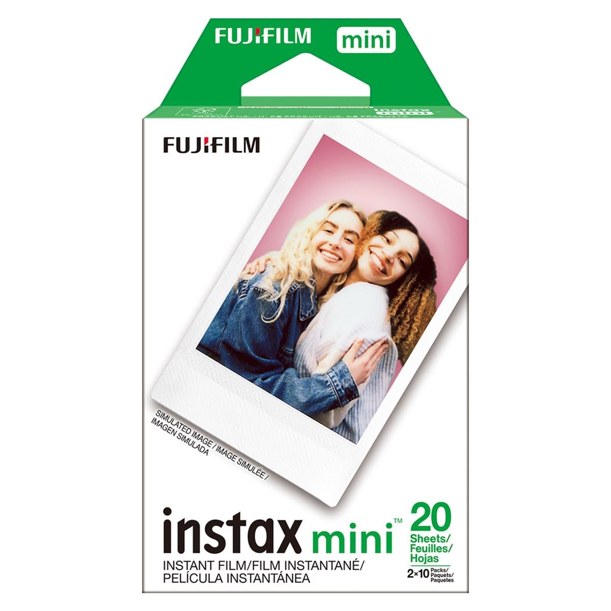 Fujifilm Instax Mini Link 2 Instant Smartphone Printer (Clay White) And Fujifilm Instax Mini Twin Film Pack (40 Exposures) Bundl