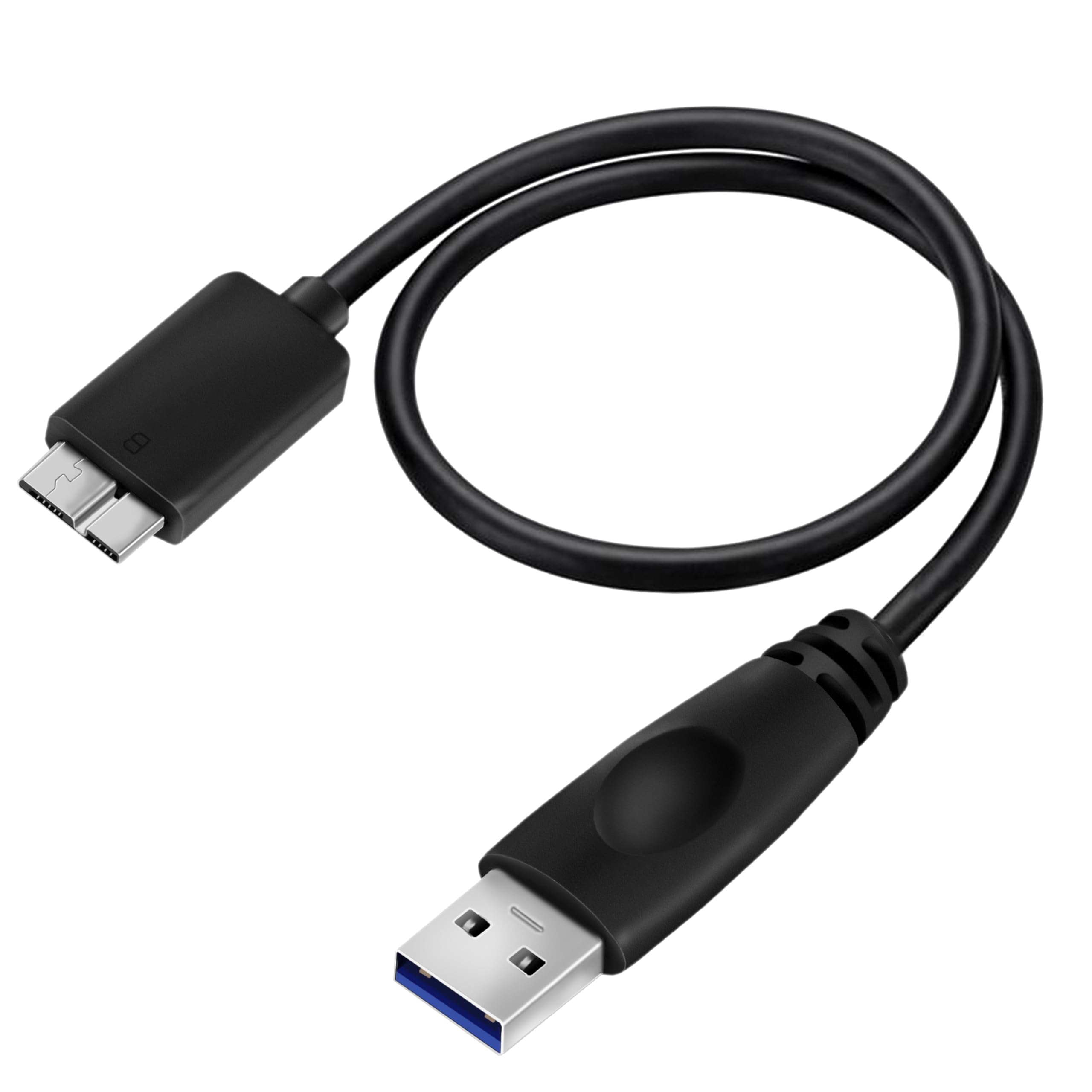Saitech It Usb 3.0 Cable A To Micro B High Speed Upto 5 Gbps Data Transfer Cable For Portable External Hard Drive   (20Cm), Blac