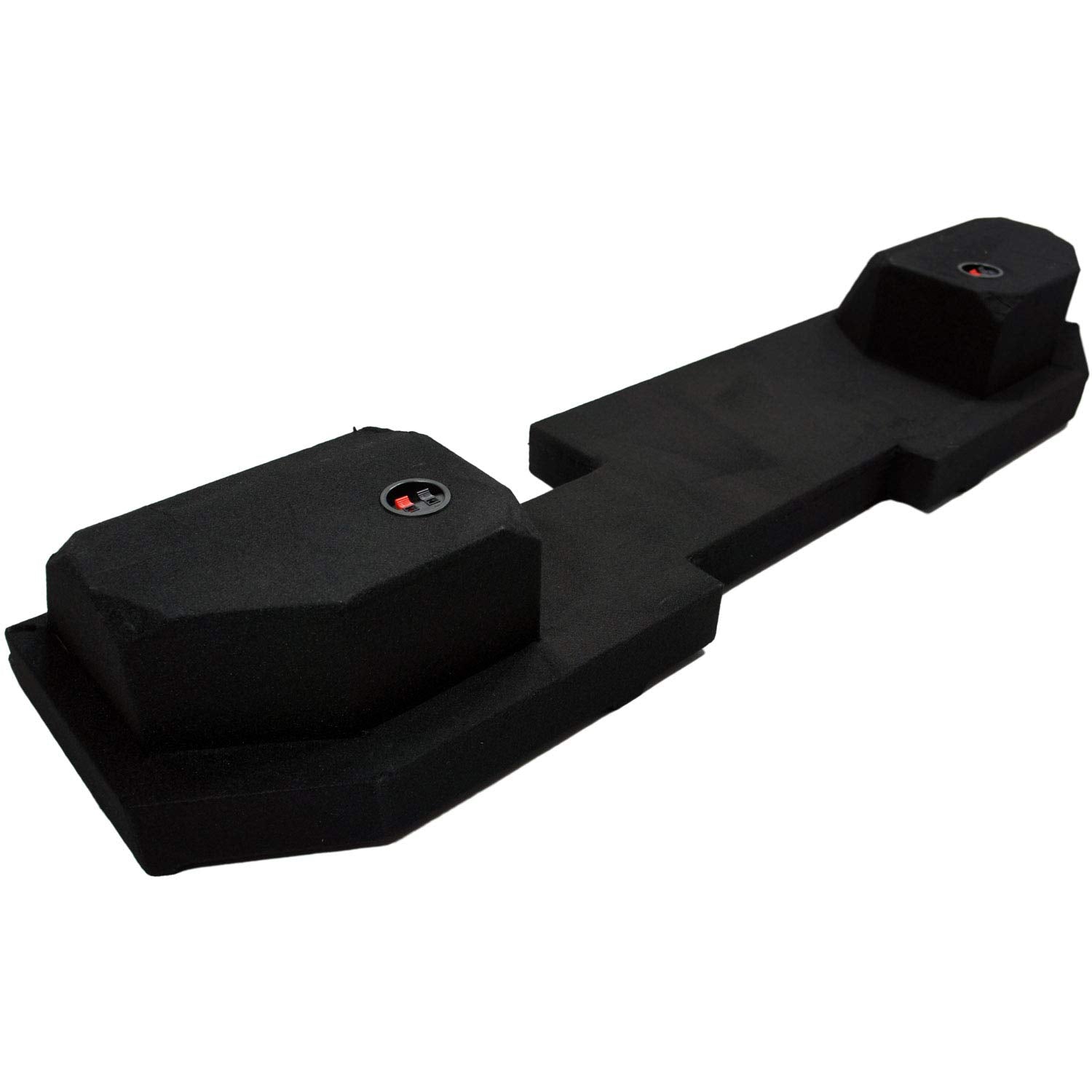 American Sound Connection Asc Compatible With 2002 12 Dodge Ram Quad/Crew Cab Truck Dtb 2X10 Quad Up Dual 10'' Subwoofer Box Enc