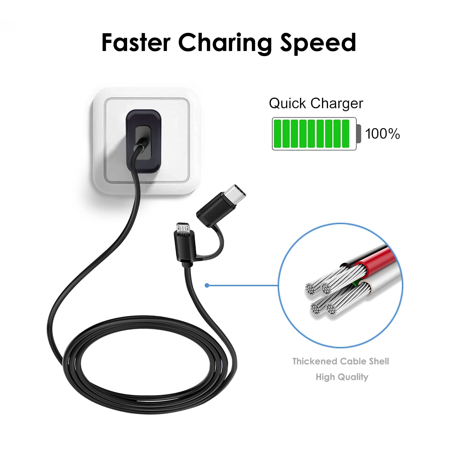 Ycwzzh Usb Fast Charger Charging Cable Cord Compatible For Raycon E25 E50 E55 E85 E25 Pro Wireless Earbuds, Raycon Everyday, Fitness Gaming, Raycon Everyday, Fitness Bluetooth Speakers Charger