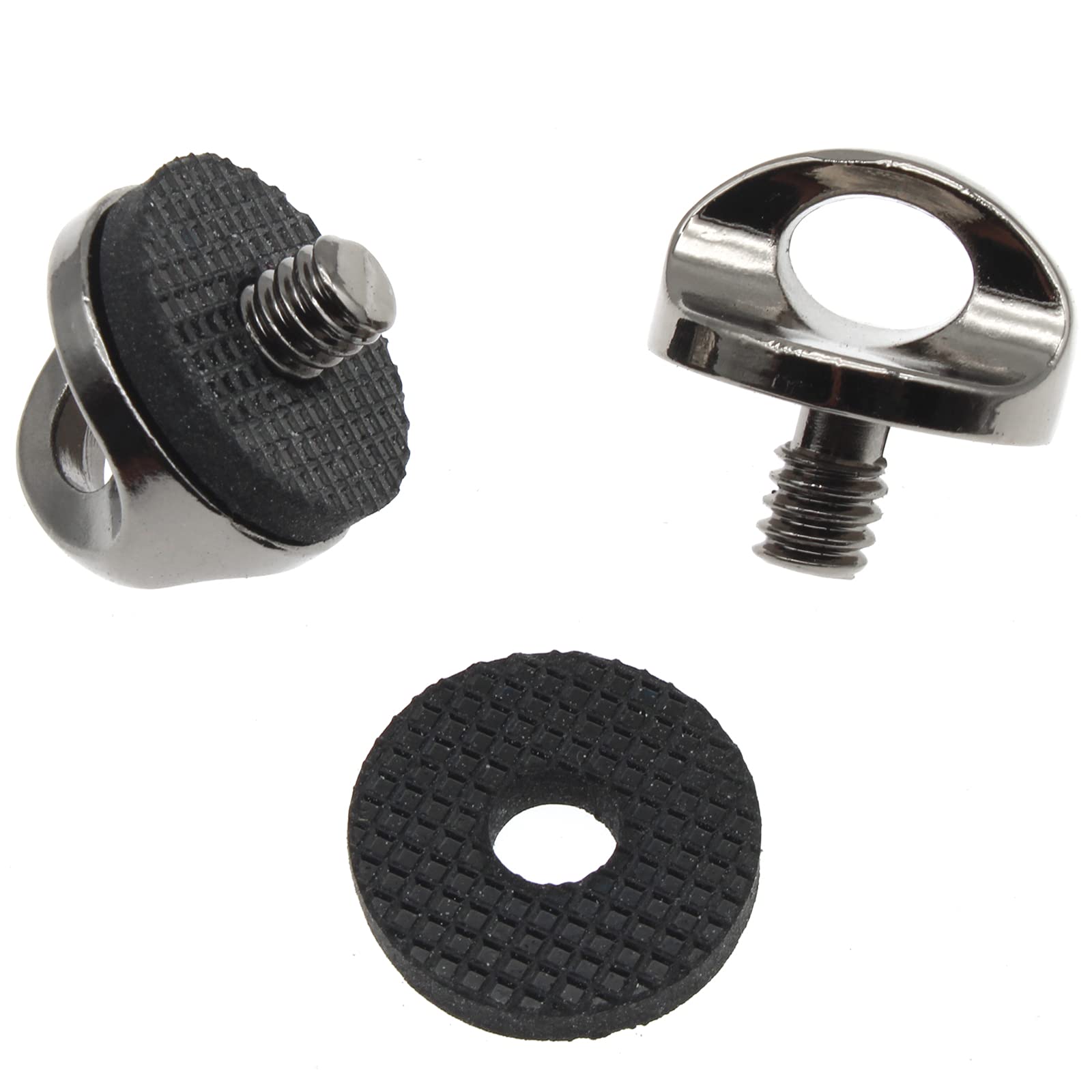 Ozxno 1/4 Thread Camera Neck Strap Screw Holder Zinc Alloy Camera Screw With Rubber Washer 2Pcs