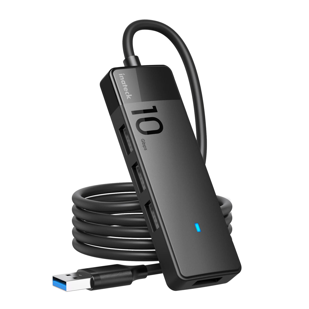 Inateck Usb Hub With 4 Usb A Ports, Usb 3.2 Gen 2 Speed, 3.3 Ft Cable, Hb2025Al