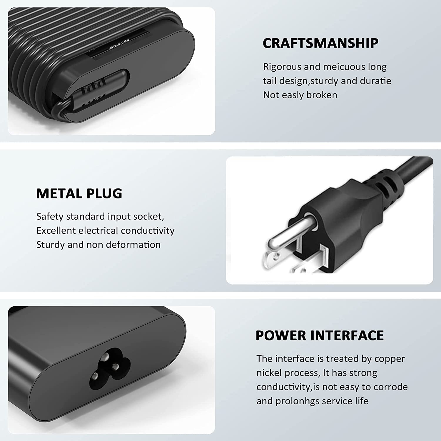 65W 45W Dell Laptop Charger Usb C For Dell Latitude 5420 5520 5320 7420 7430 7400 7370 7390 7275 7285, Xps 13 7390 9350 9380 937