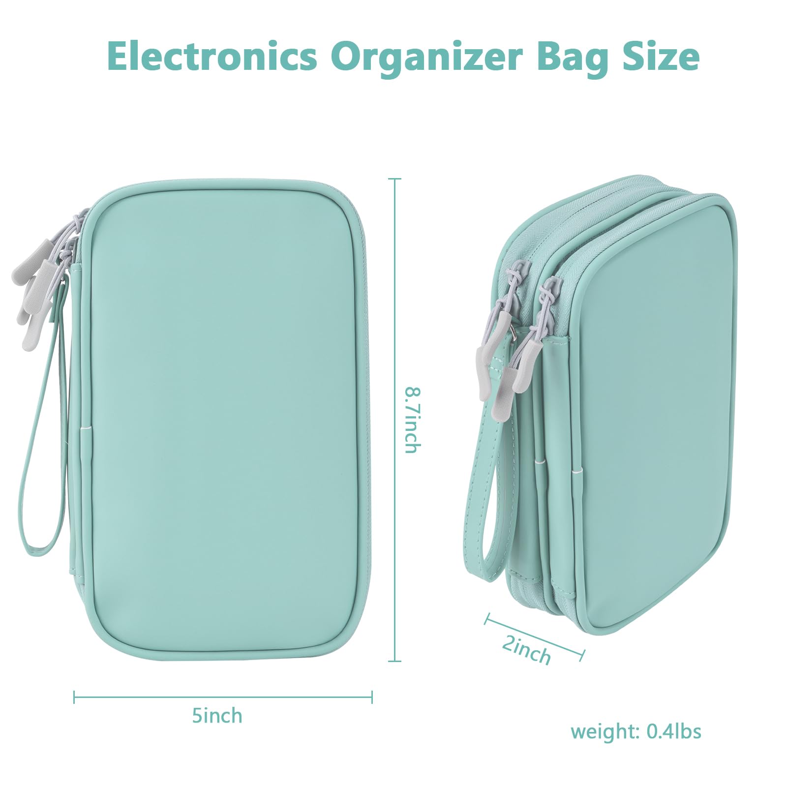 Ddgro Tech Organizer Travel Carrying Case Cables Pouch Organize And Storage Accessories Electronics Cords Charger Earphones Powe