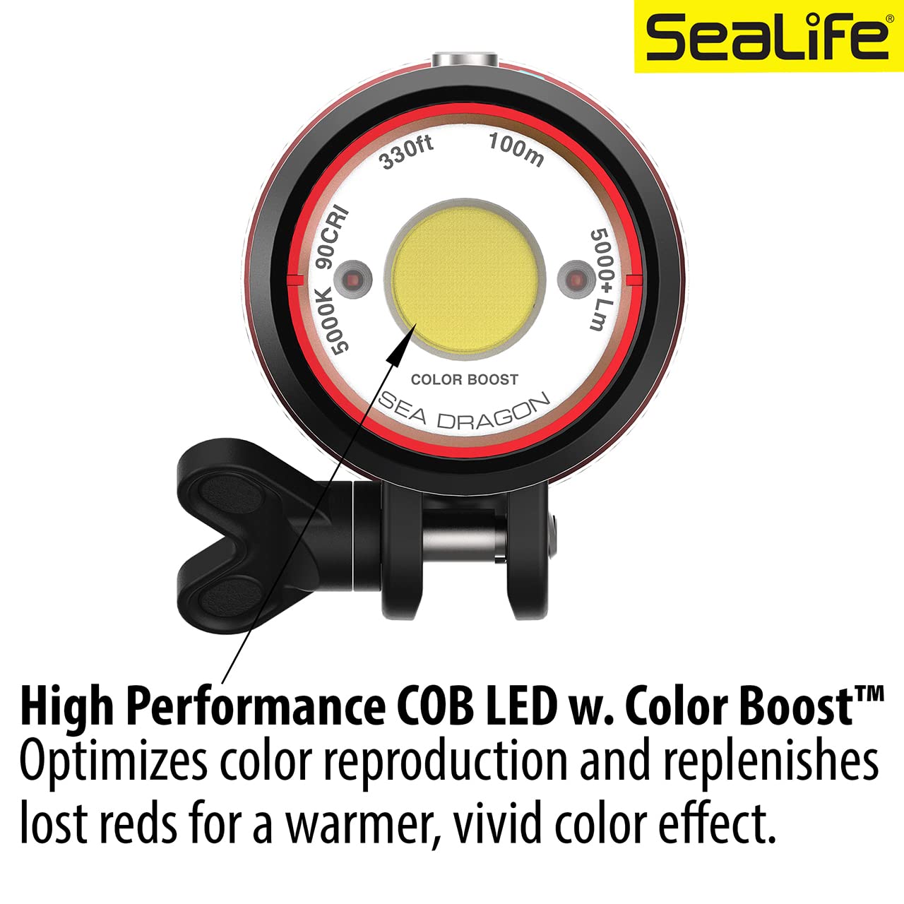 Sealife Sea Dragon Sl680 5000 Underwater Lighting Set - Sea Dragon 5000 Photo/Video Light Head With Color Boost, Protective Neop