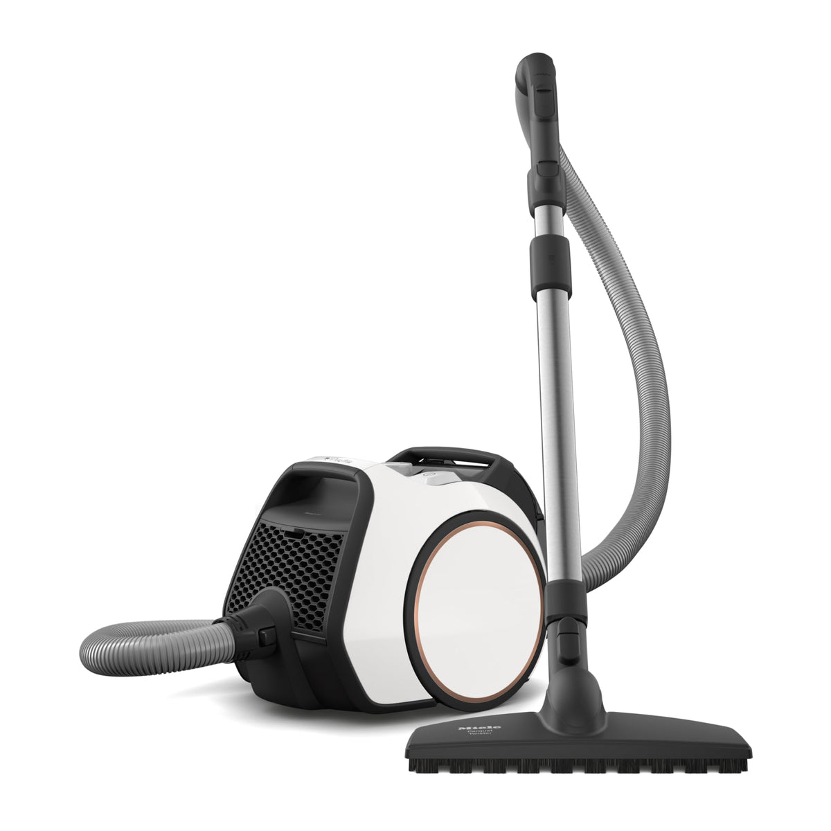 Miele Boost Cx1 Parquet Bagless Canister Vacuum Cleaner, White/Rose