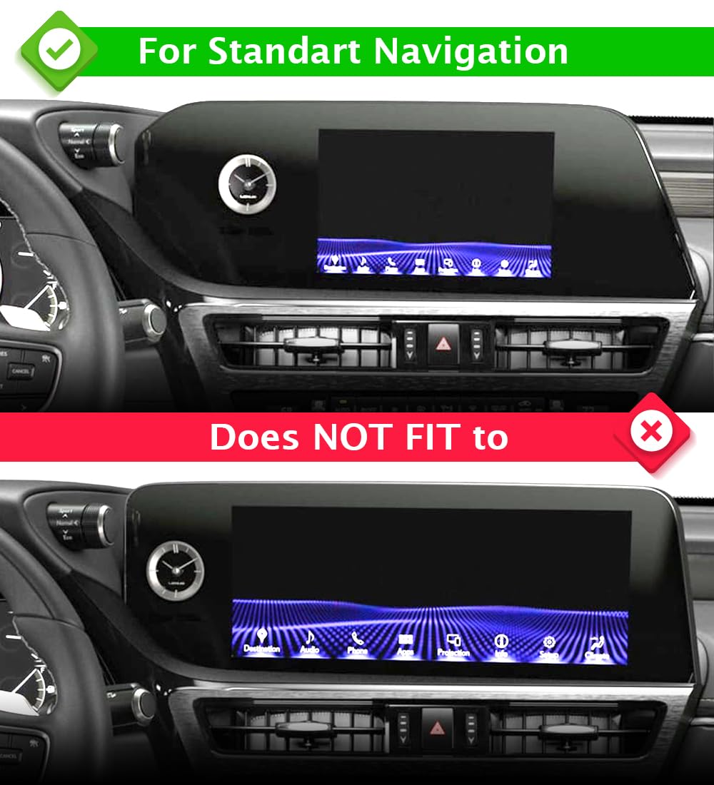 Ipg Proactive For Lexus 2022-2024 Es250 / Es350 / Es300H 8 Inch Or 12.3 Inch Navigation Display 9H Hardness Screen Protector Nan