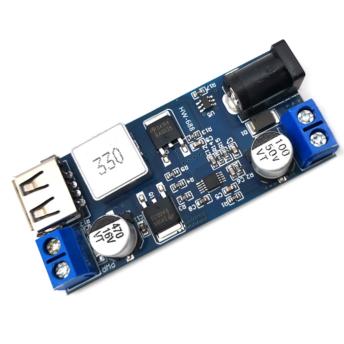 Devmo 2Pcs 12V To 5V 5A Converter Step Down Power Supply 24V / 12V To 5V 5A Voltage Regulator Dc 9V 36V Step Down To Dc 5V 5.3V