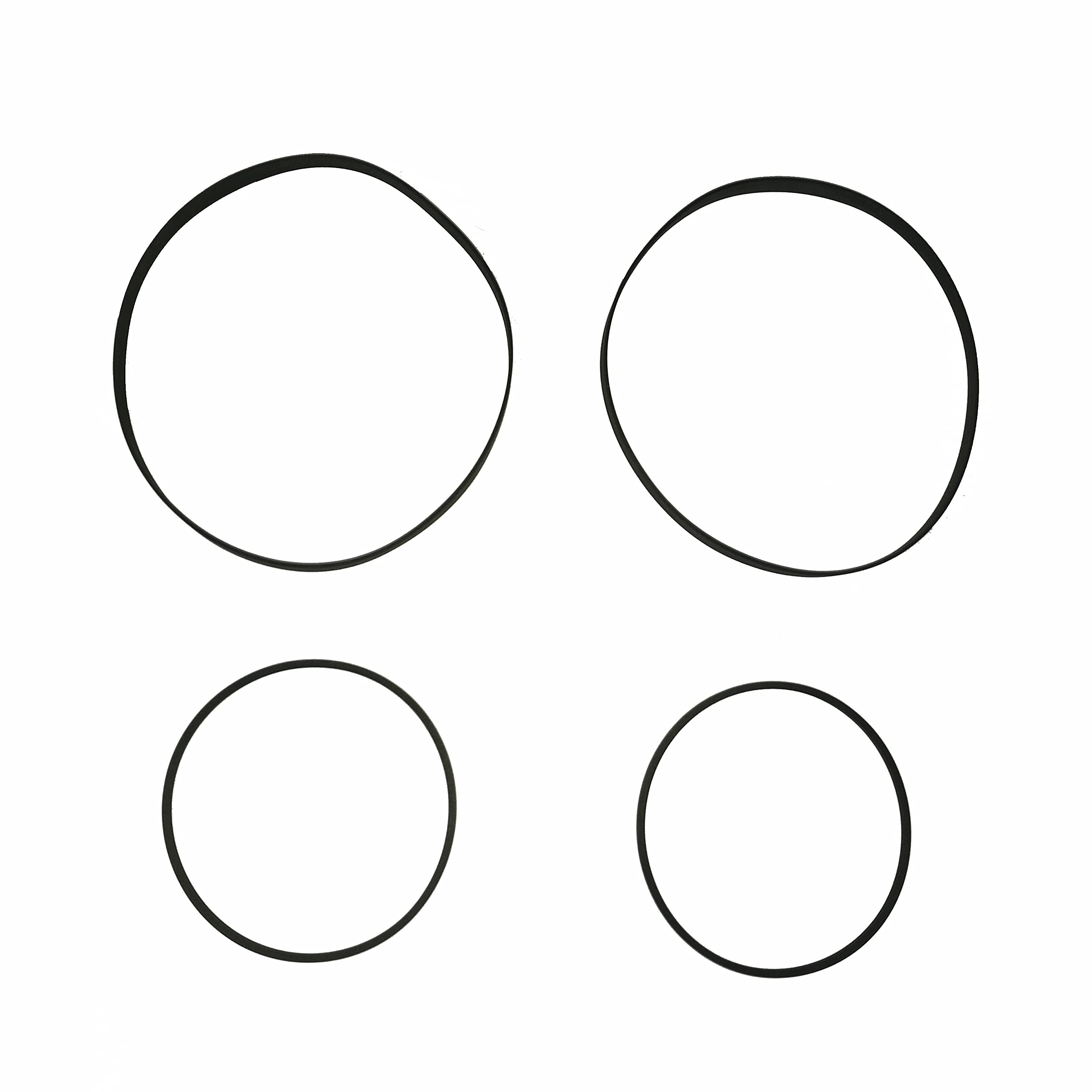 4pcs/Set New Belts Kit Replacement for Sony TC-WE425 TC-WE435 TC-WE475 TC-WE635 TC-WE635 TC-WE675 Dual Deck Cassette Player