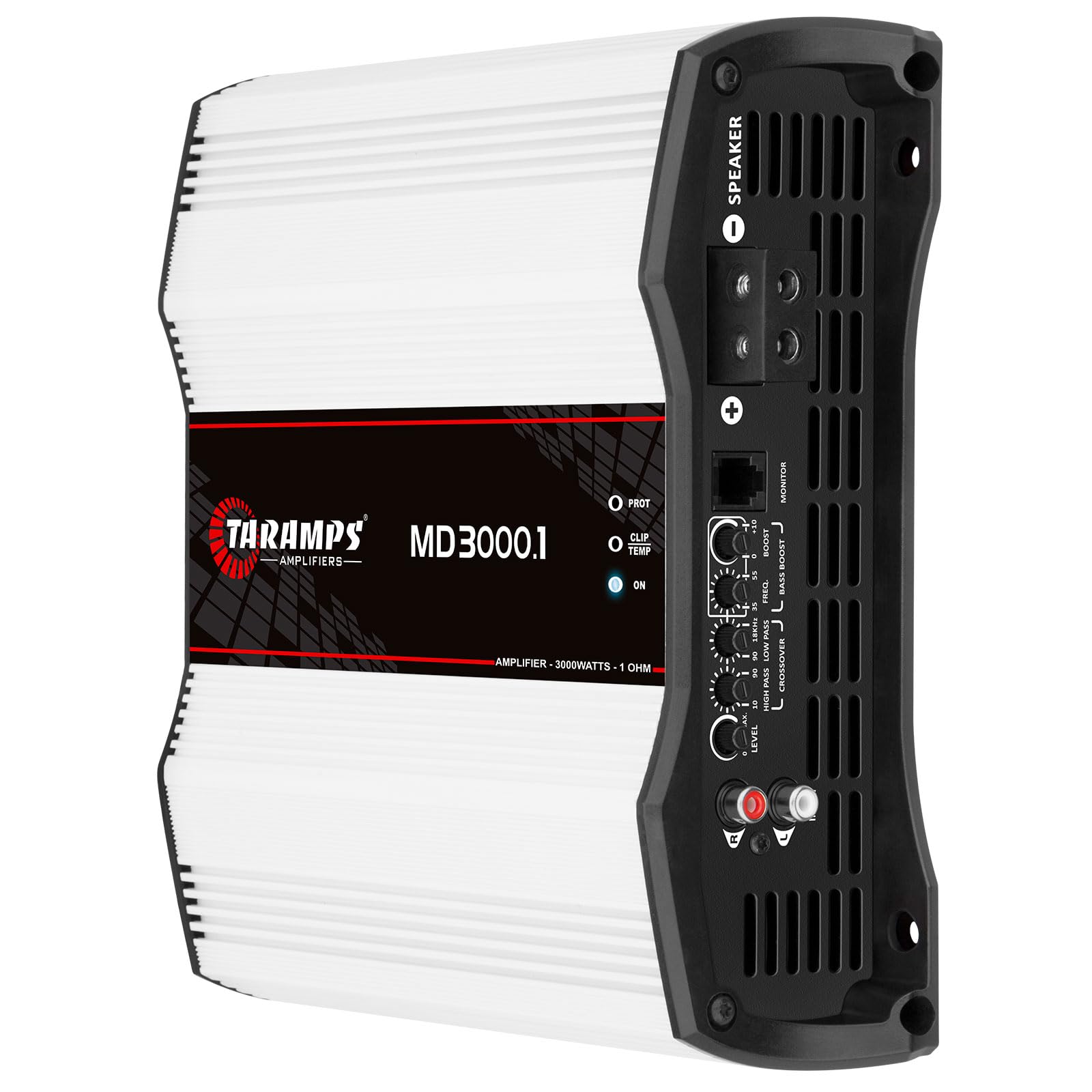 Taramps Md 3000.1 1-Ohm Car Amplifier, 3000W Rms Full Range Digital Monoblock Class D Mosfet Amp, Crossover, Low/High Pass Filte