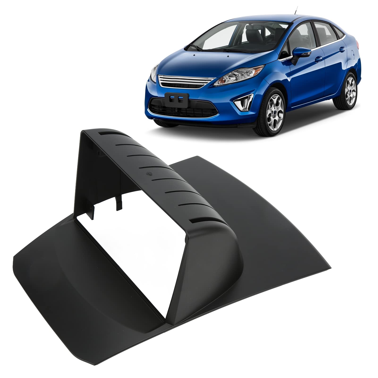 Dash Mount Trim Fit For Fiesta 2009 2014, 9In 2Din Dash Radio Stereo Fascia Navigation Frame Replacement