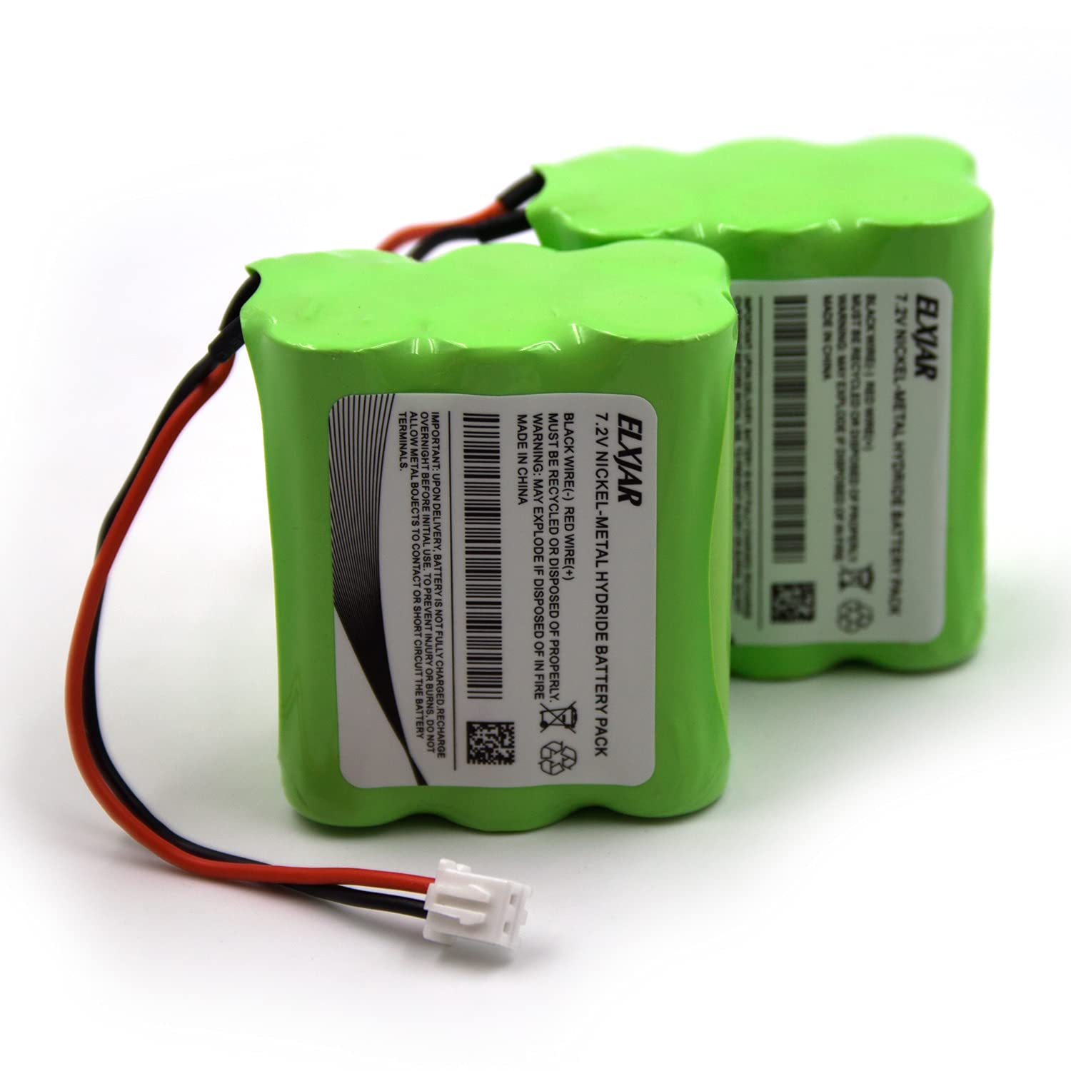 (2 Pack) 7.2V Ni Mh Battery Compatible With 2Gig Batt1X, Batt2X, Batt1, Gc2 2Gig Cntrl2, 2Gig Cp2, Gckit311, 228844 Go Control P