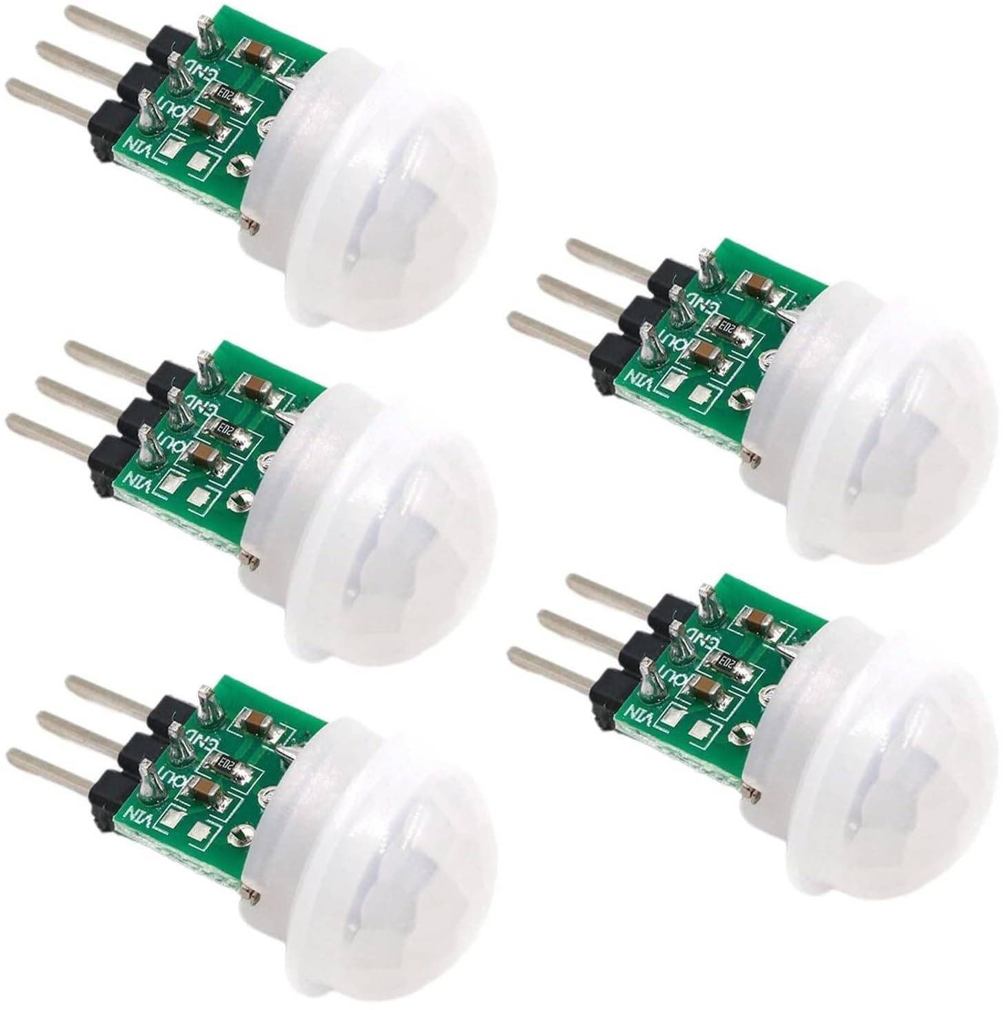 Wwzmdib 5Pcs Am312 Mini Pir Motion Sensor Module Hc Sr312 Ir Human Sensor For Arduino