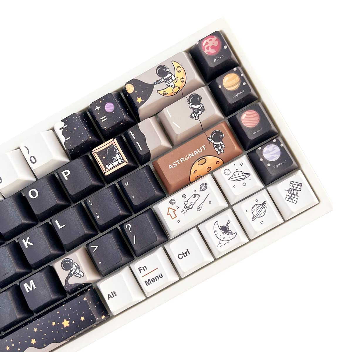 Keycaps   Astronaut Theme, Cherry Height, 142 Keys, Pbt Material, Opaque