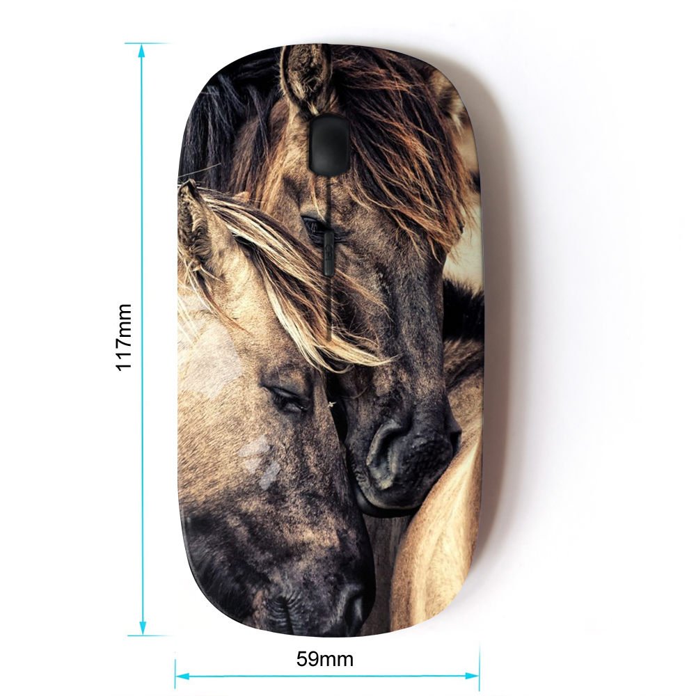 Koolmouse [ Optical 2.4G Wireless Mouse [ Mane Cute Love Horse Stallion Mustang ]