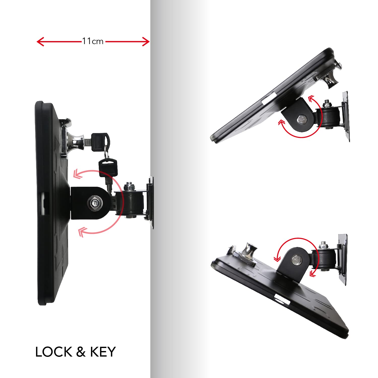 Westruggle On Wall Mount Bracket For Ipad 9.7''(6Th,5Th,Gen.), 9.7''Air1& 2, Ipad 9.7''Pro, Excluding Ipad 9.7''(1Th,2Th,3Th,4Th